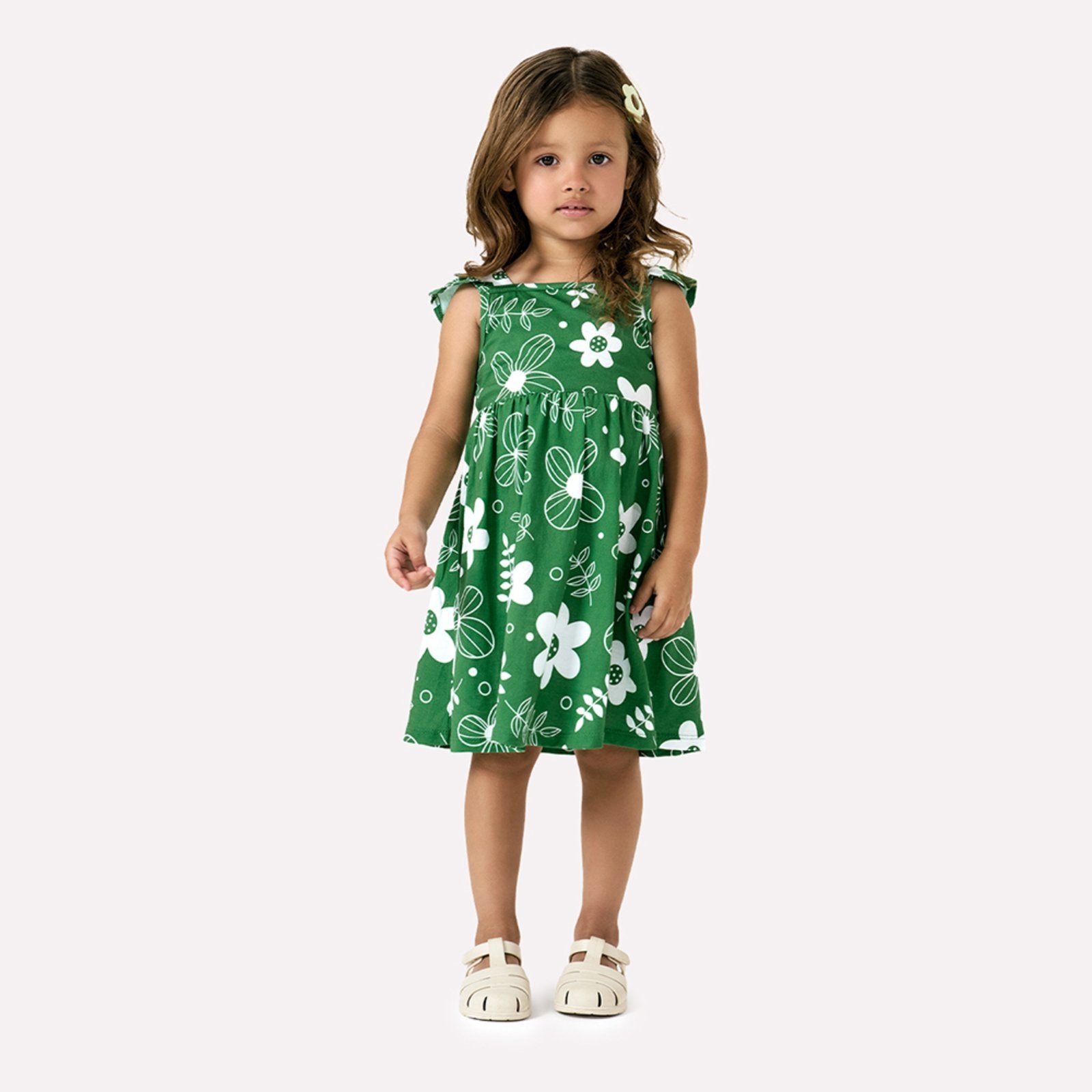 Infantil – Vestido Menina Flores Kyly