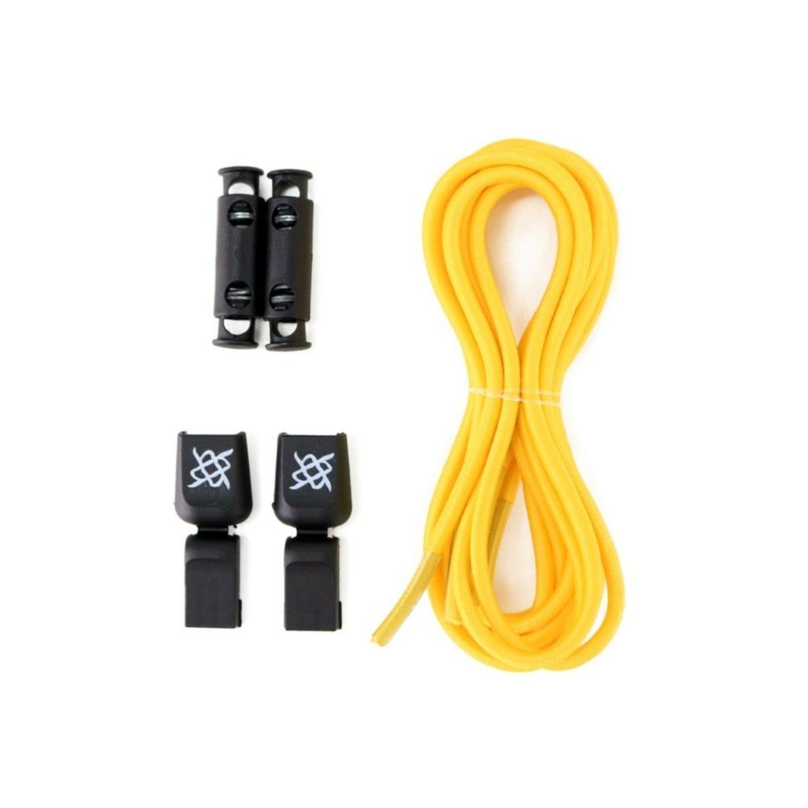 Cadarço Elástico HUPI LACES Amarelo Liso Amarelo