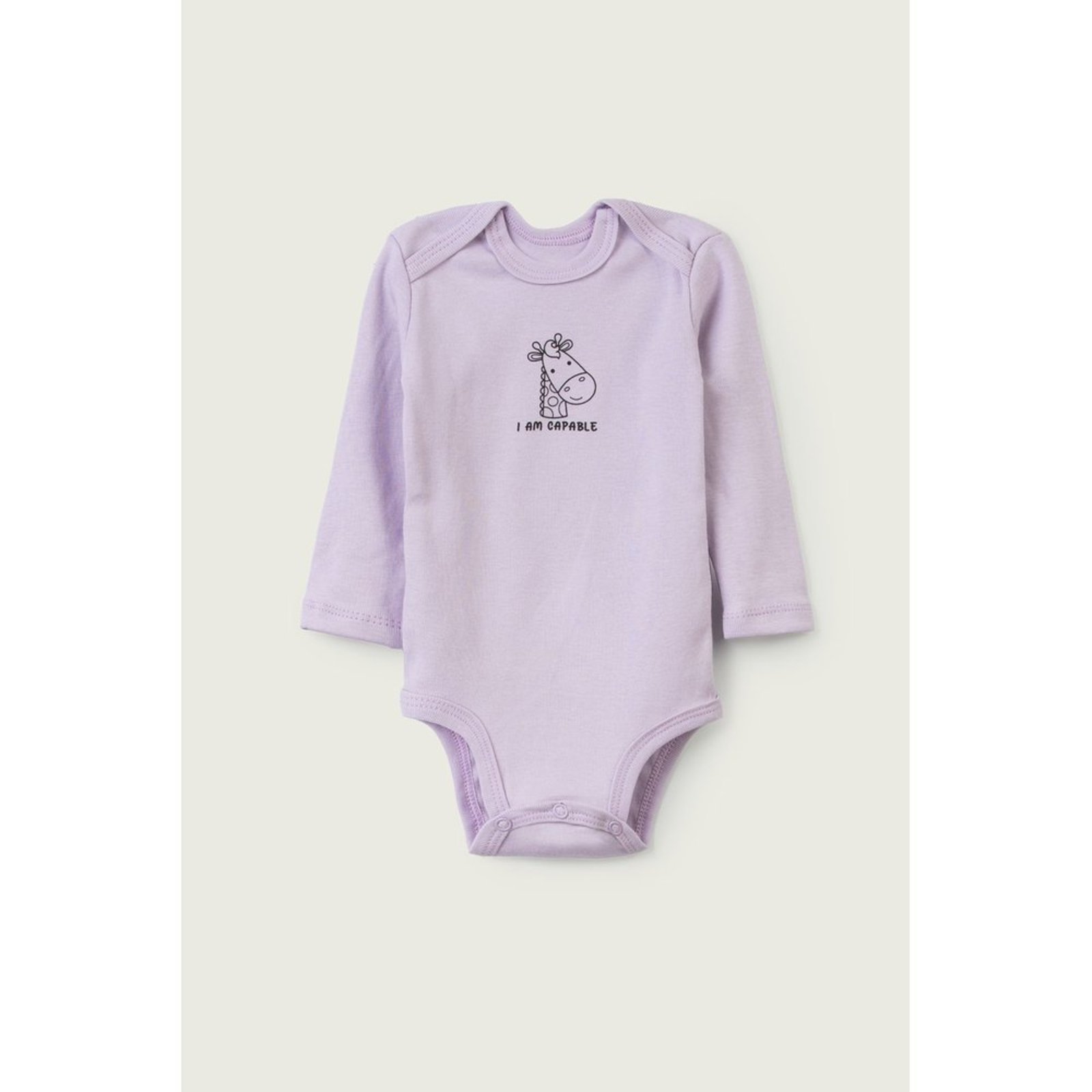 Infantil - Body Longo do Papai Lilás Girafa