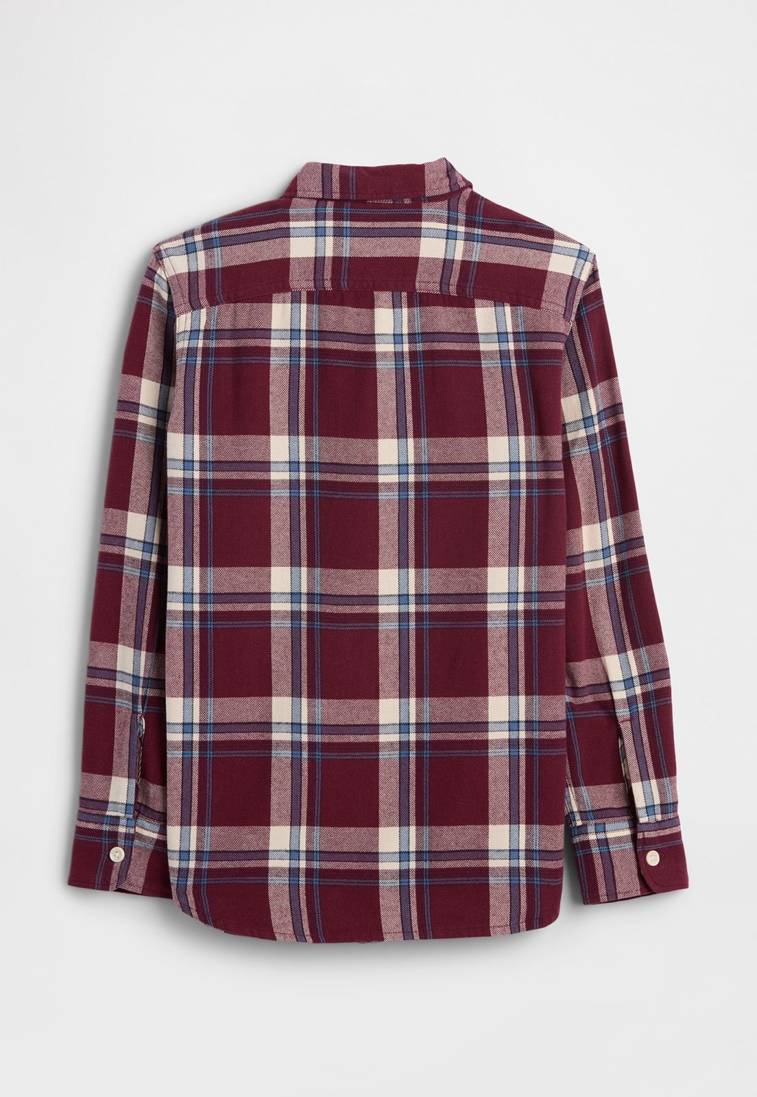 Vista 3 Infantil - Camisa GAP Xadrez Manga Longa bordô GAP bordô