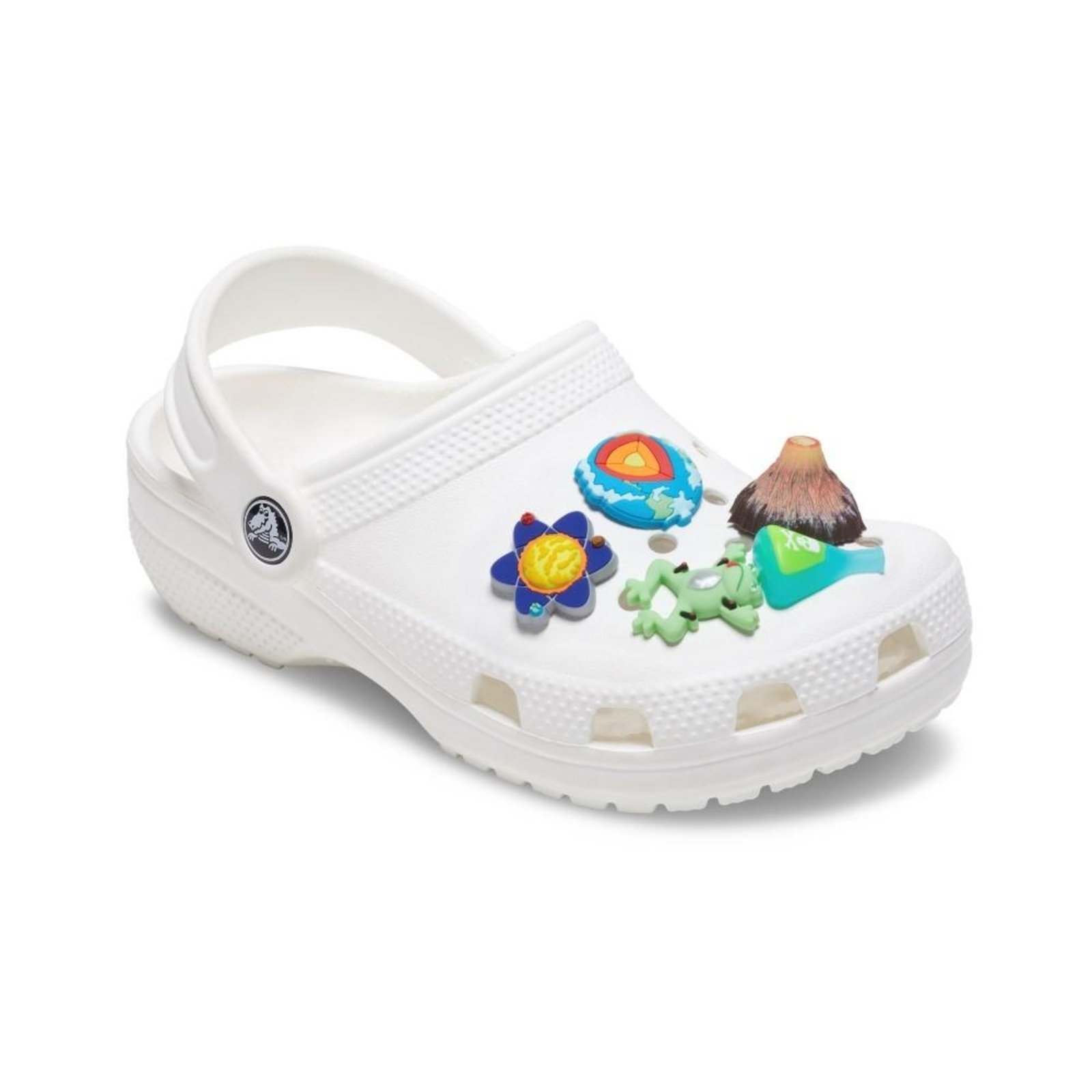 Vista 3 Infantil - Jibbitz™ Feira de Ciências Pack Com 5 Peças Crocs branco