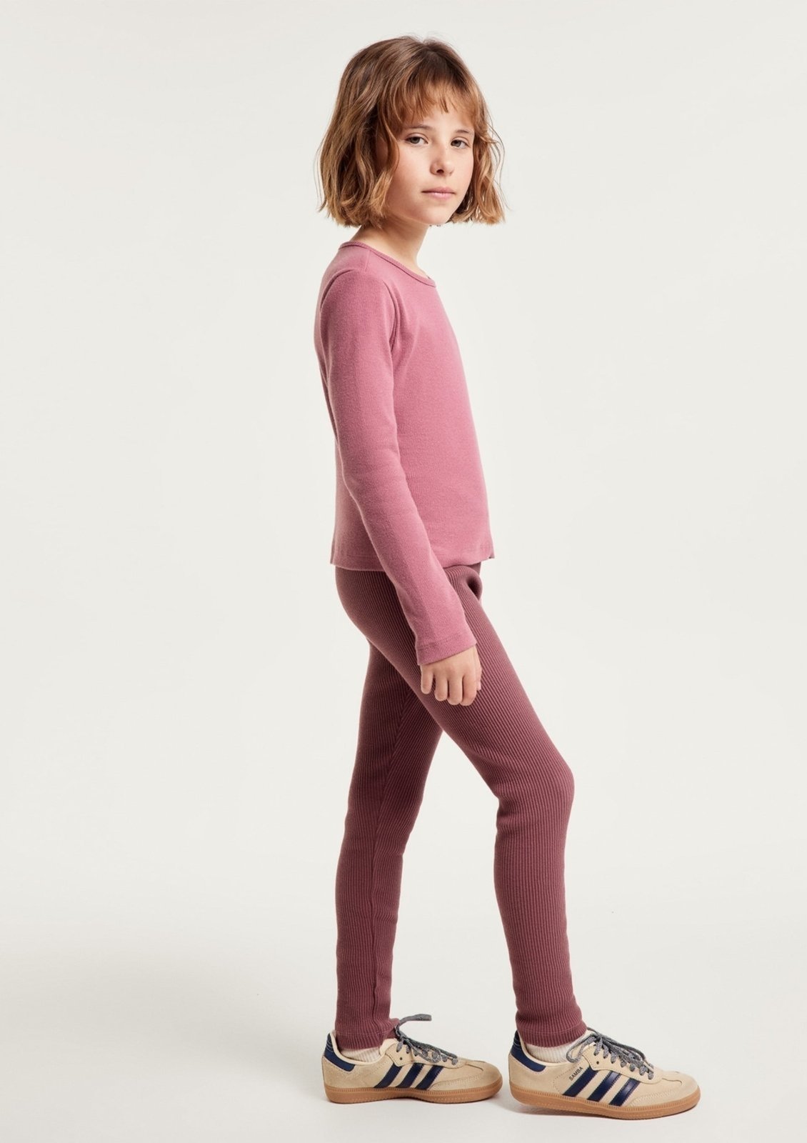 Infantil - Calça Legging Menina Em Ribana Canelada Hering