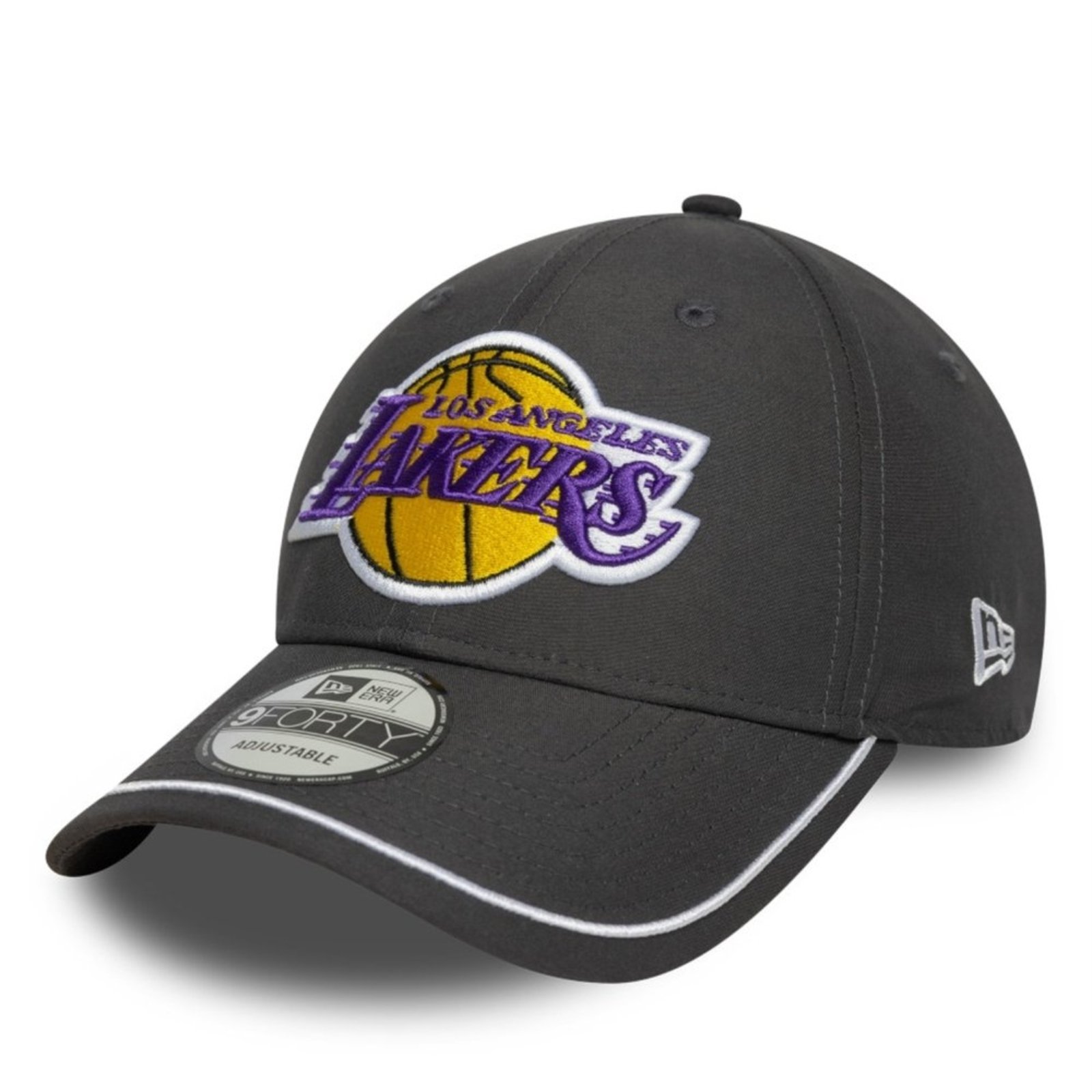 Bone New Era 9FORTY Los Angeles Lakers NBA Cinza