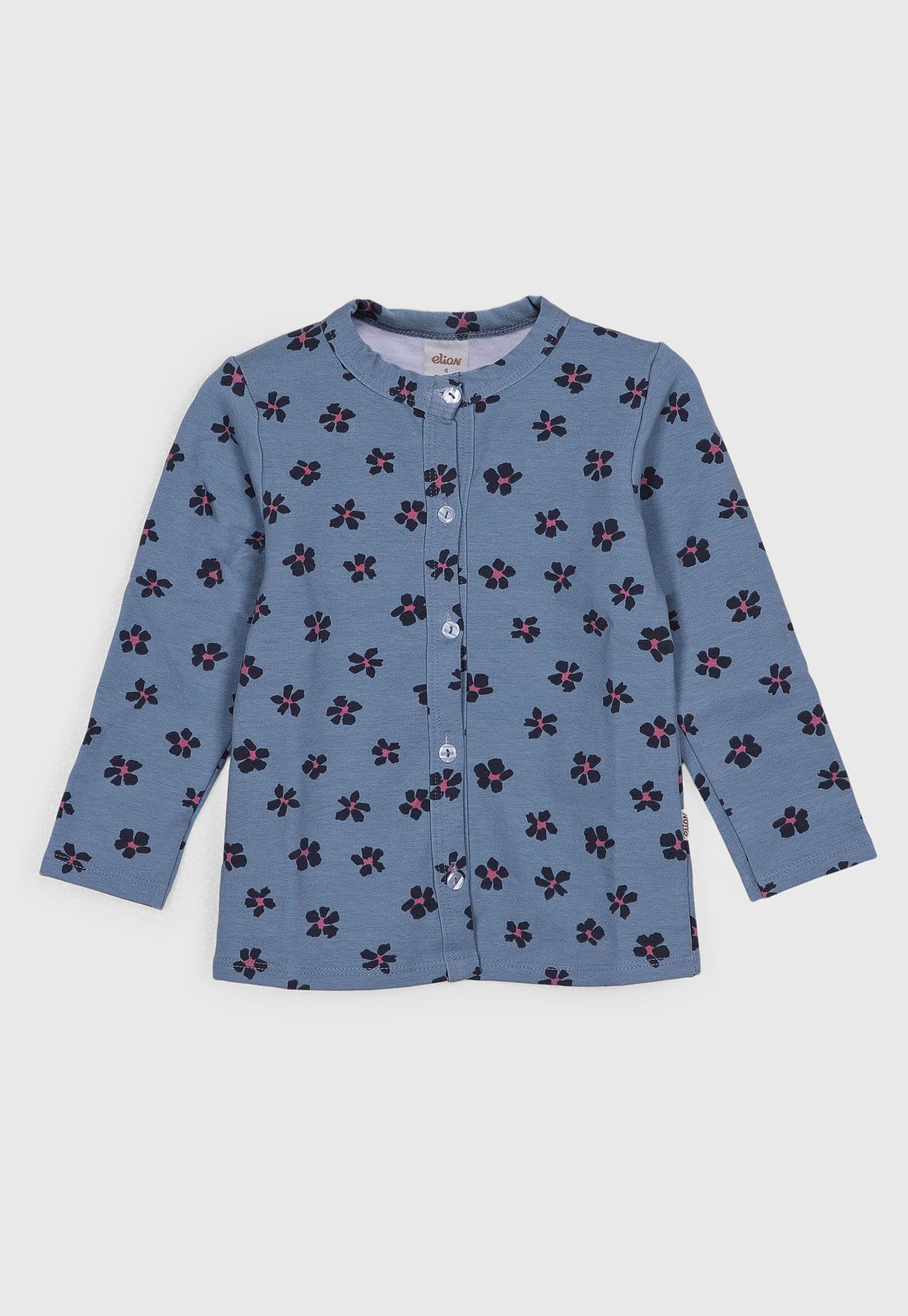 Infantil - Cardigan Elian Estampa Floral Azul