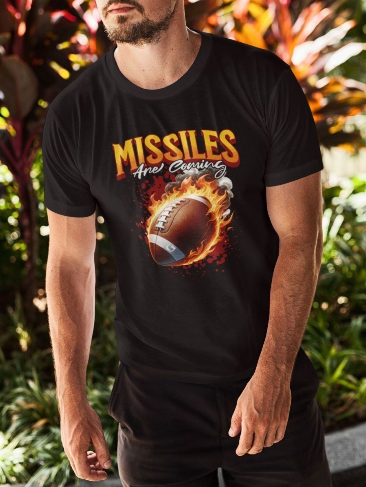 Vista 3 Camiseta Básica Masculina GuGi Bola De Futebol Americano cáqui Gugi cáqui