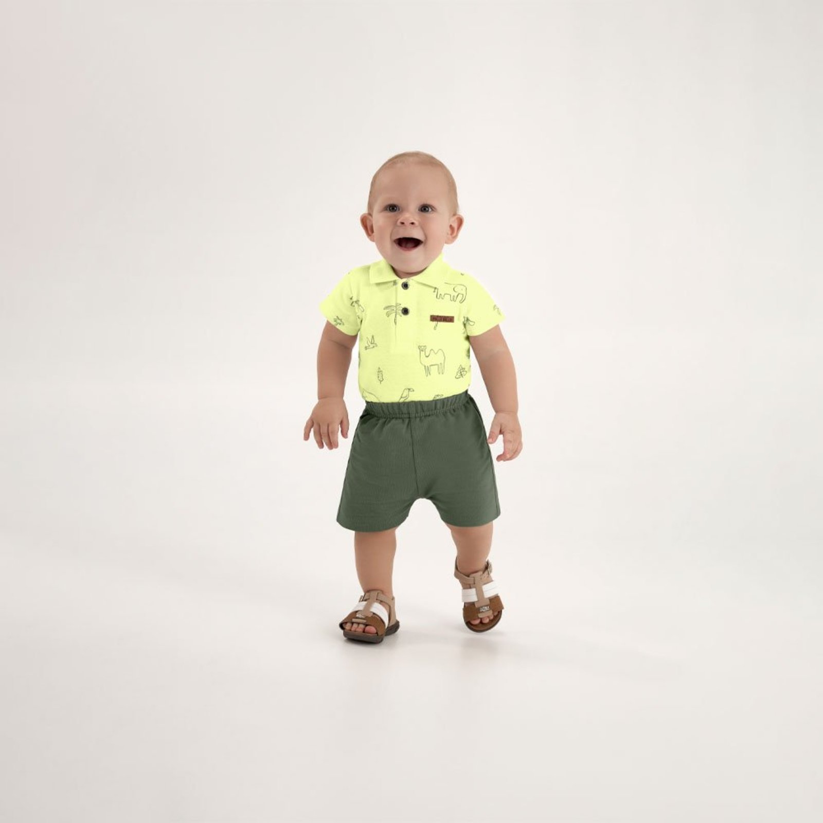 Infantil - Conjunto Verde Pulla Bulla Menino - 53670-1344