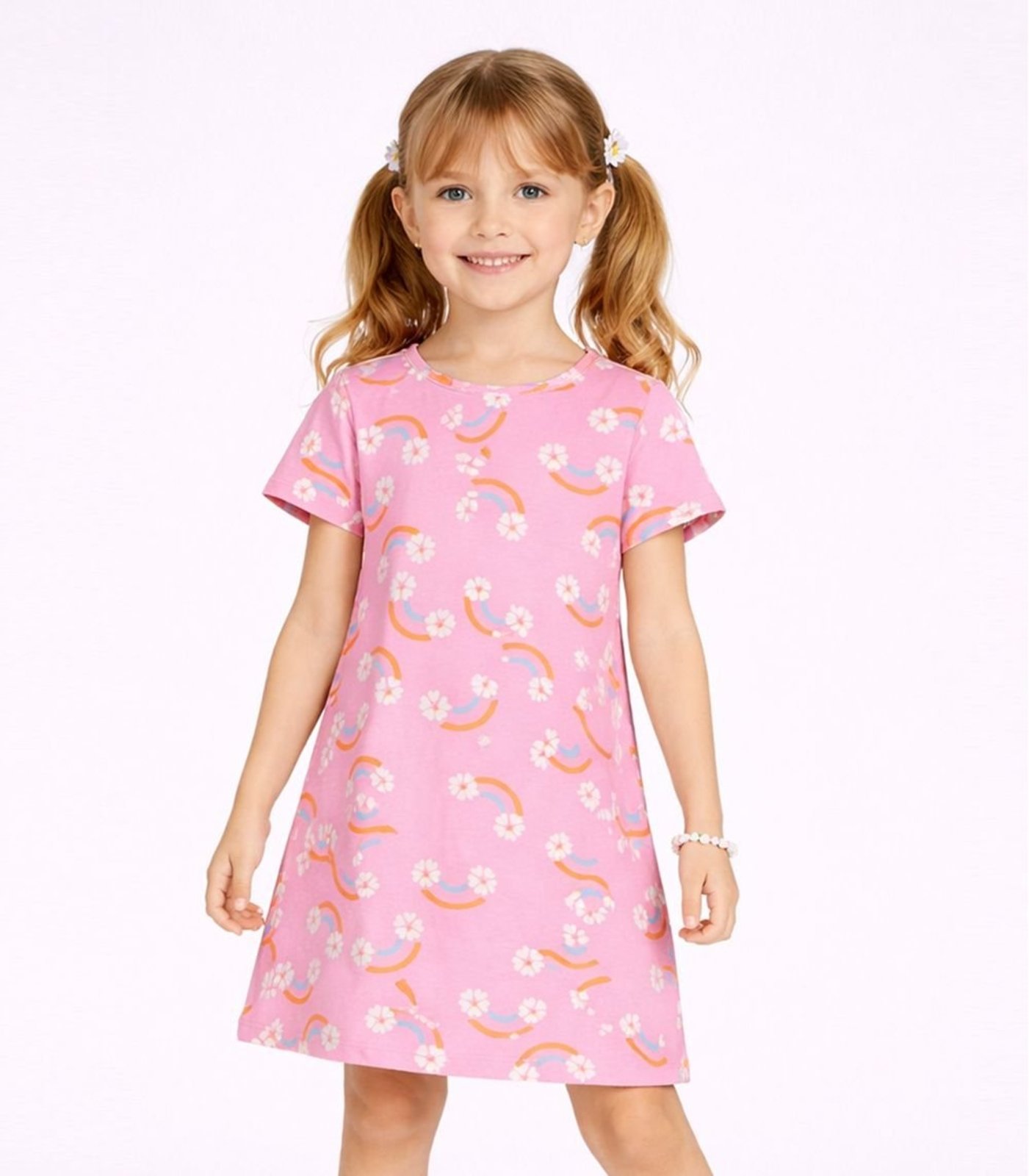 Infantil - Vestido Estampado Select Rosa