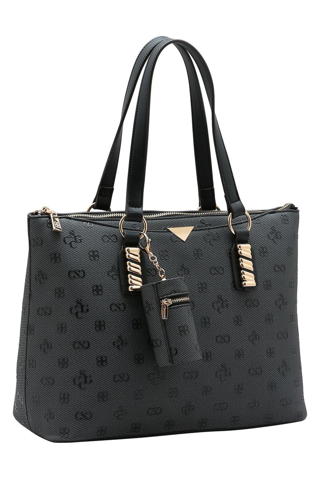 Bolsa Feminina Chenson Monograma Atemporal 3485413 Preto