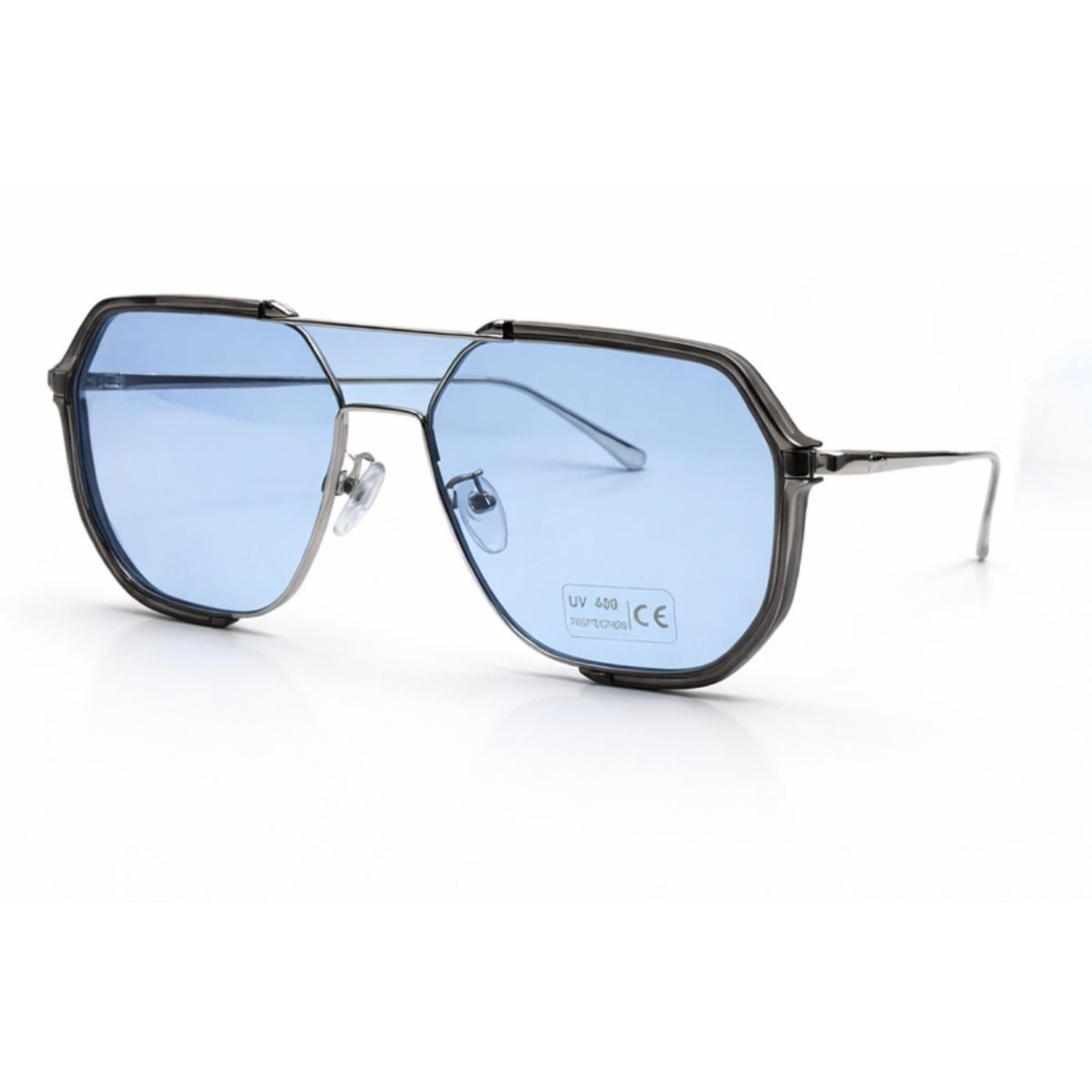 Óculos Oversized Premium Estilo Streetwear Retrô com Proteção UV400 Preto