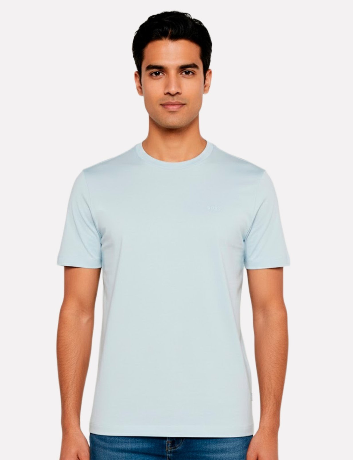 Camiseta Hugo Boss Masculina Regular Fit Thompson 01 Azul