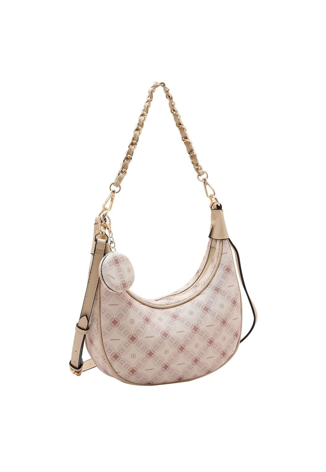 Bolsa Feminina Chenson Monograma Contemporâneo 3485381 Bege