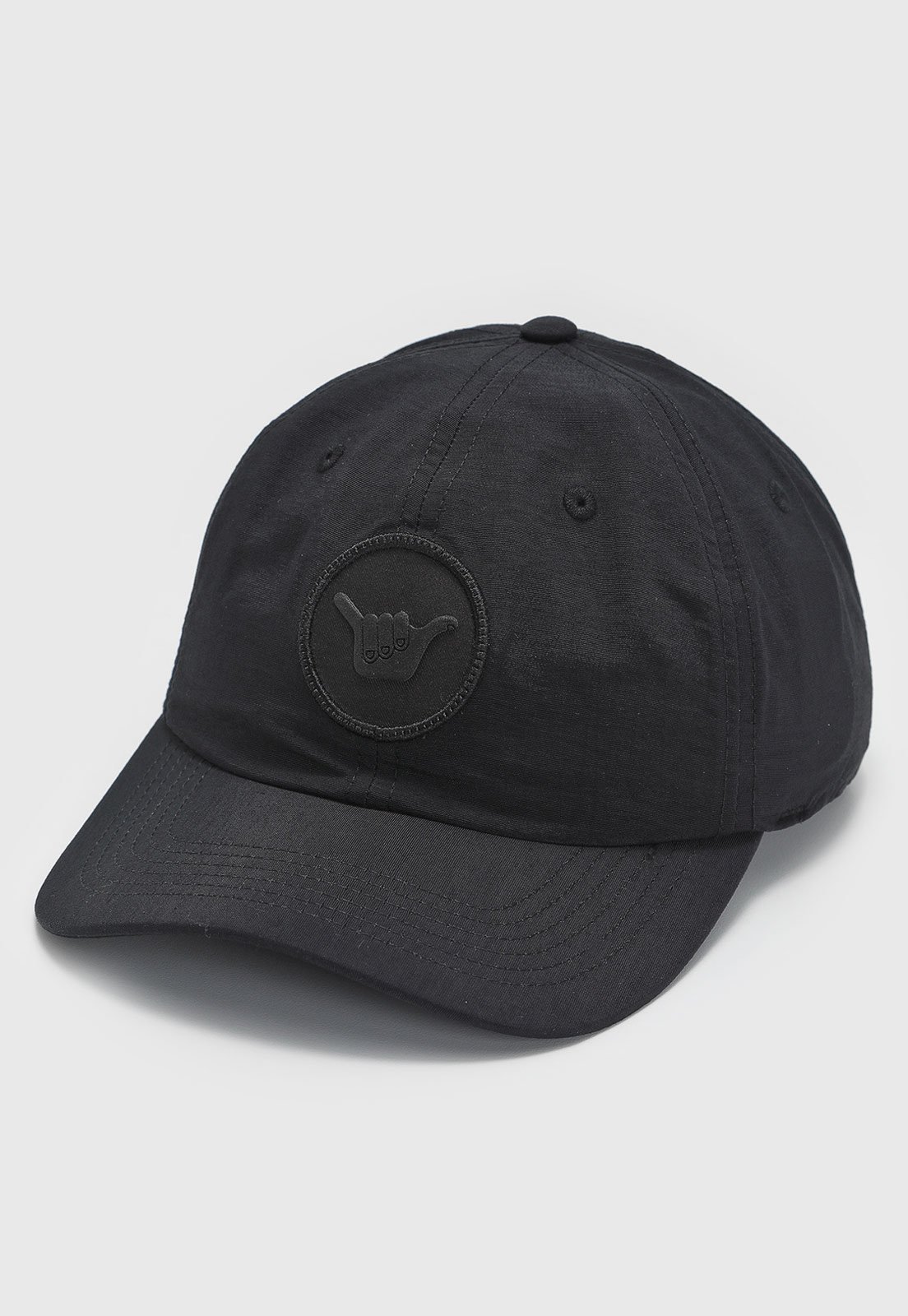 Vista 3 Boné Unissex Hang Loose Circle preto Hang Loose preto