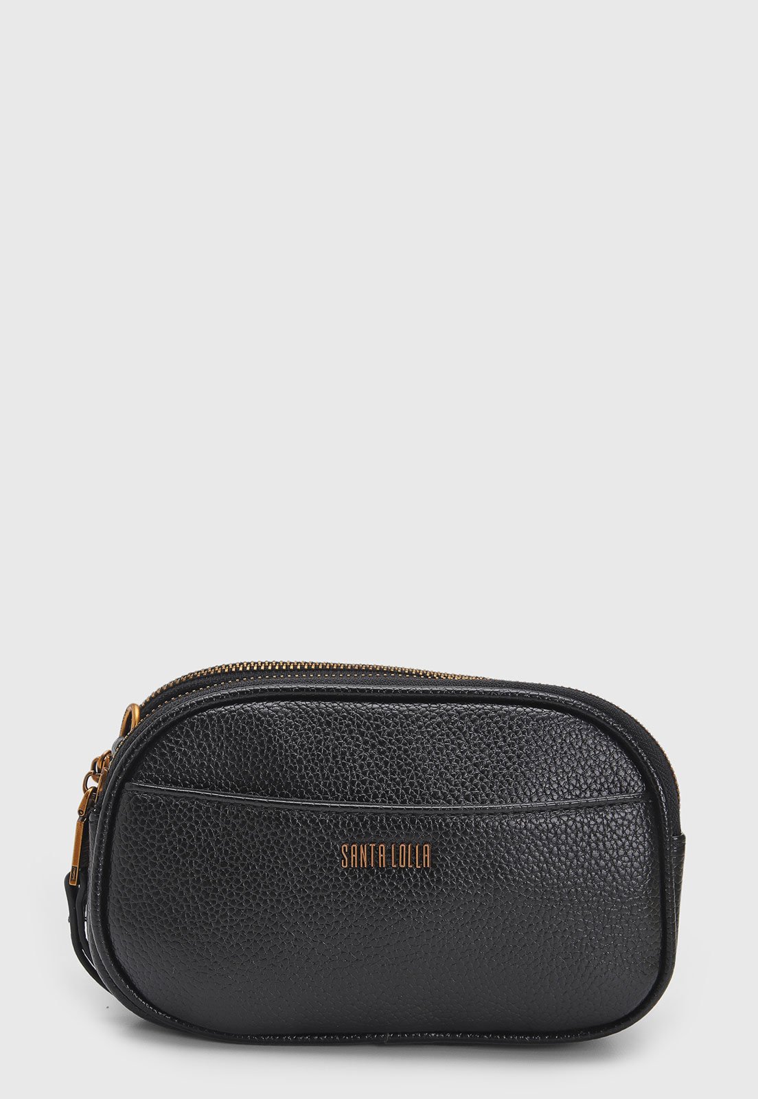 Bolsa Transversal Santa Lolla Alça Corrente Preta