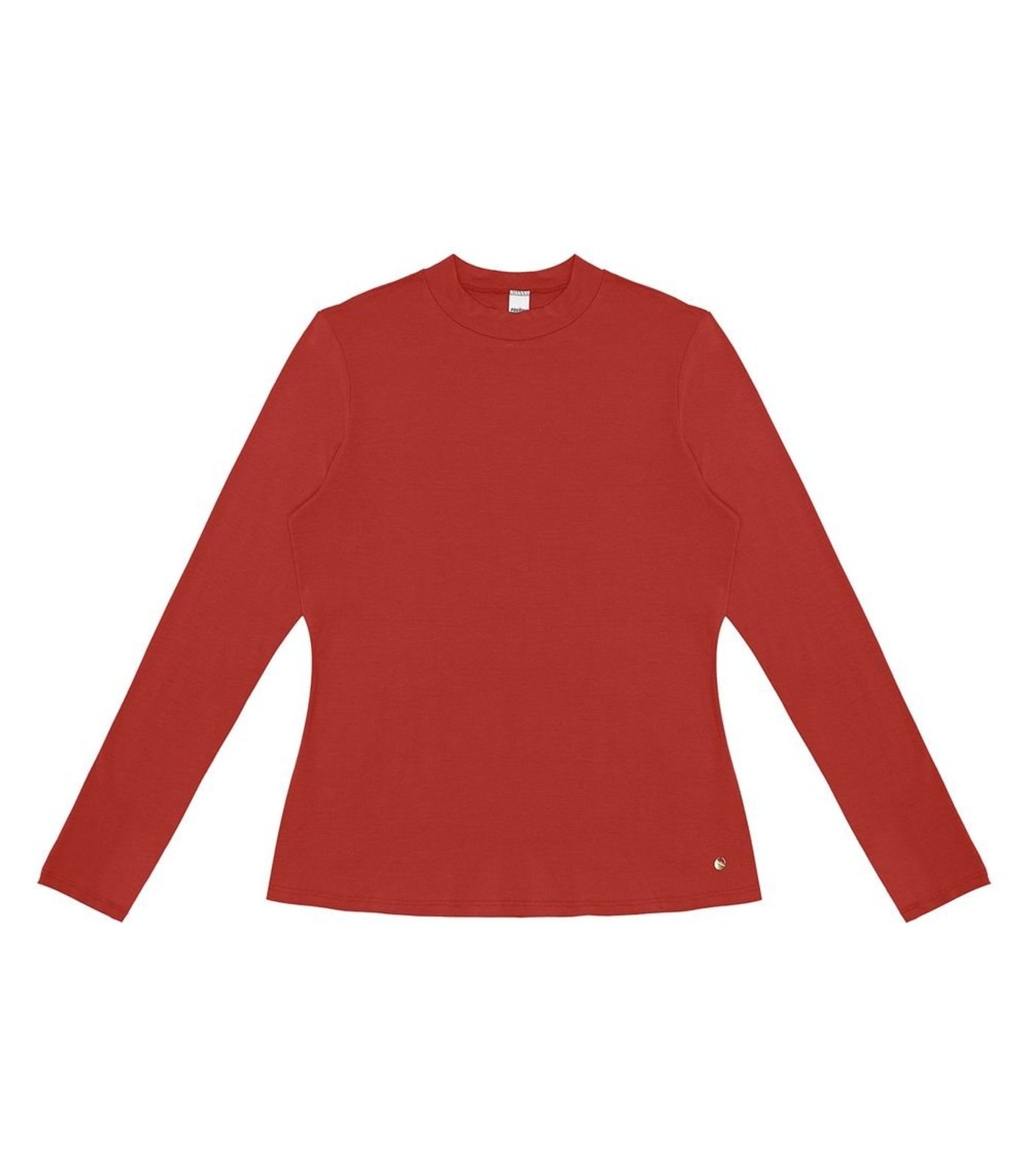 Blusa Feminina Manga Longa Gola Alta Rovitex Vermelho