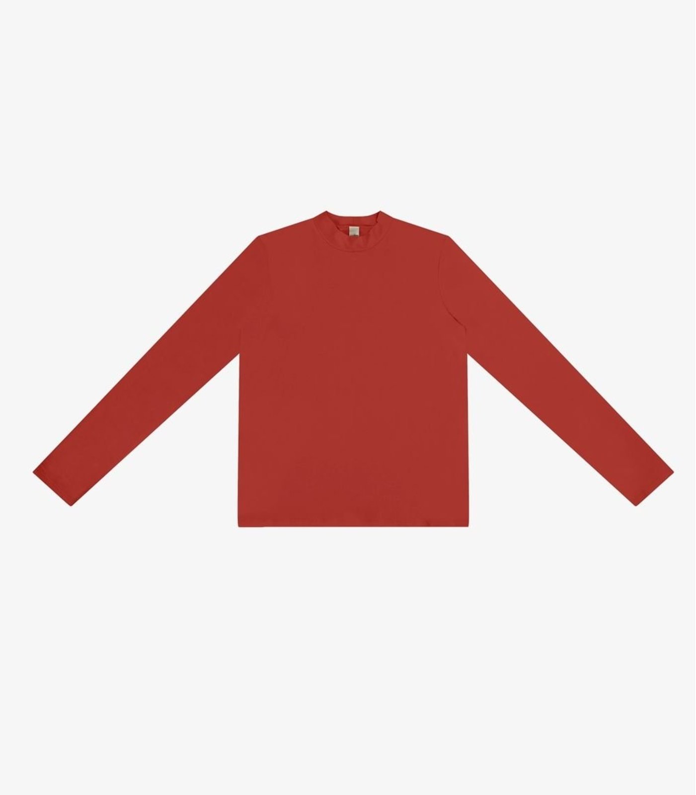 Vista 3 Blusa Feminina Manga Longa Gola Alta Rovitex Rovitex Básicos vermelho Rovitex Básicos vermelho