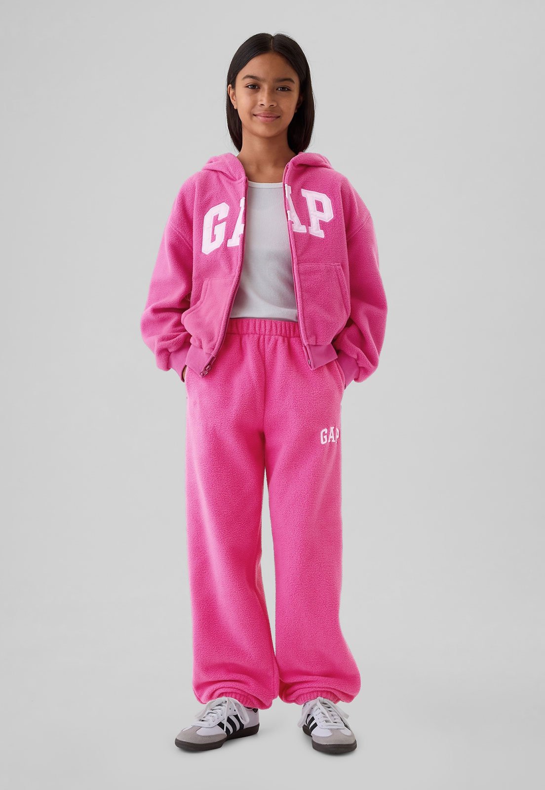 Vista 2 Infantil - Calça de Moletom GAP Logo Reta pink GAP pink