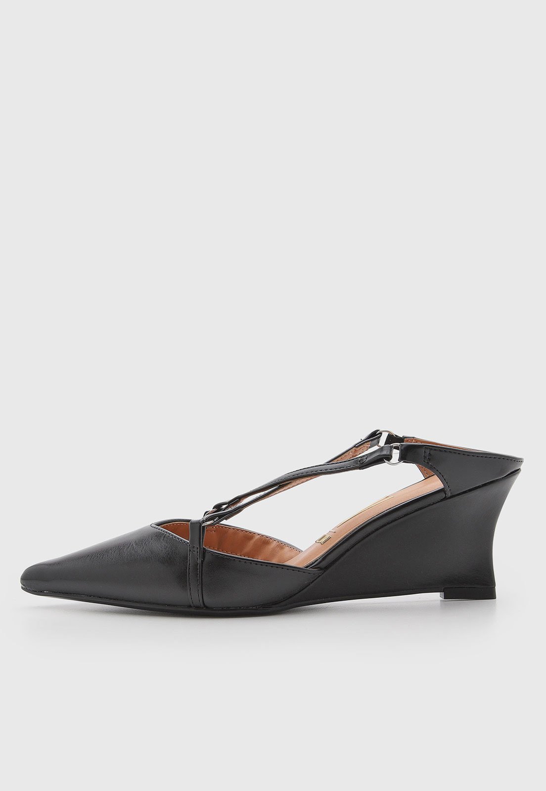 Scarpin Feminino Vizzano Anabela Preto