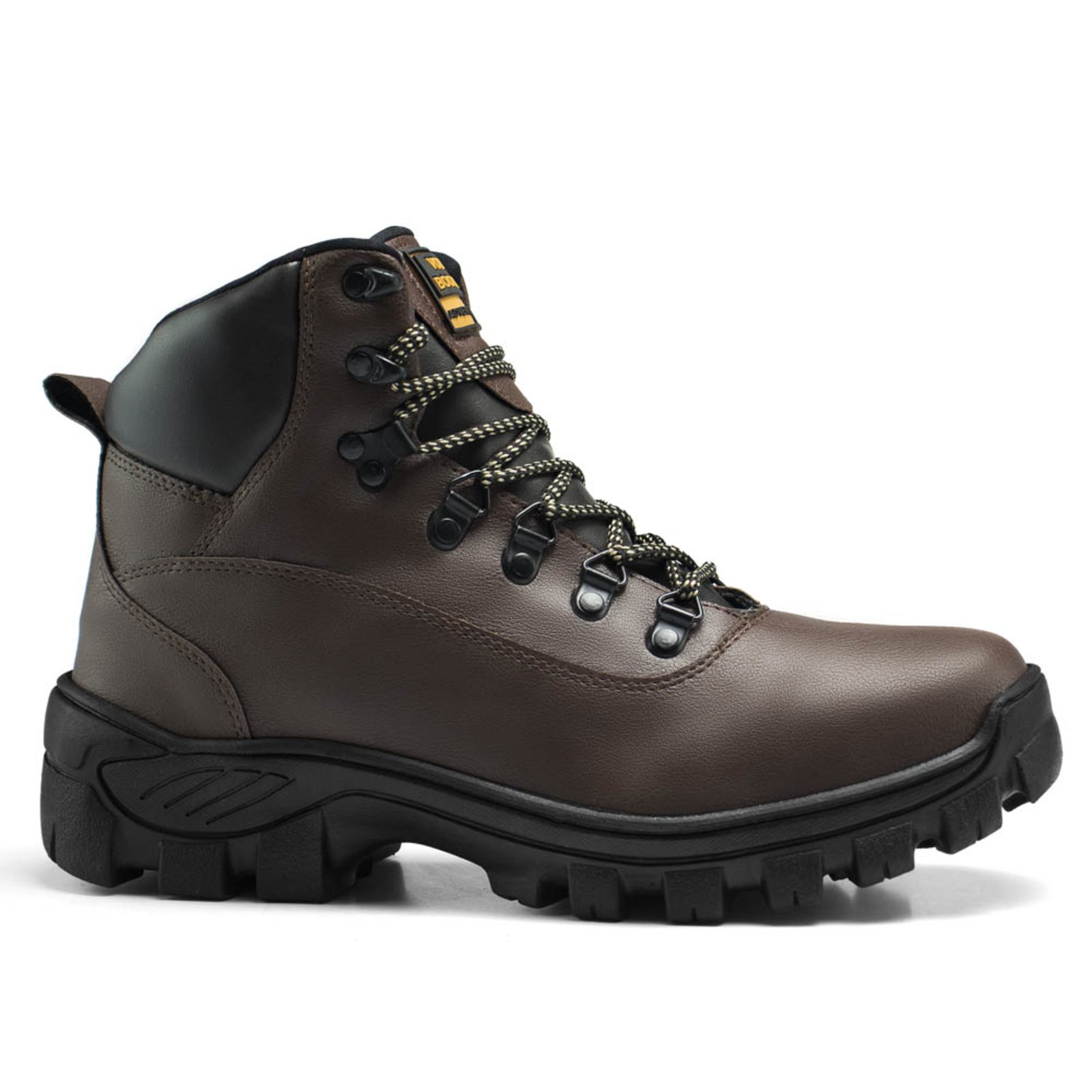 Vista 3 Cuturno Masculino Adventure Bota Segurança do Trabalho Café Lavini Shoes marrom Lavini Shoes marrom