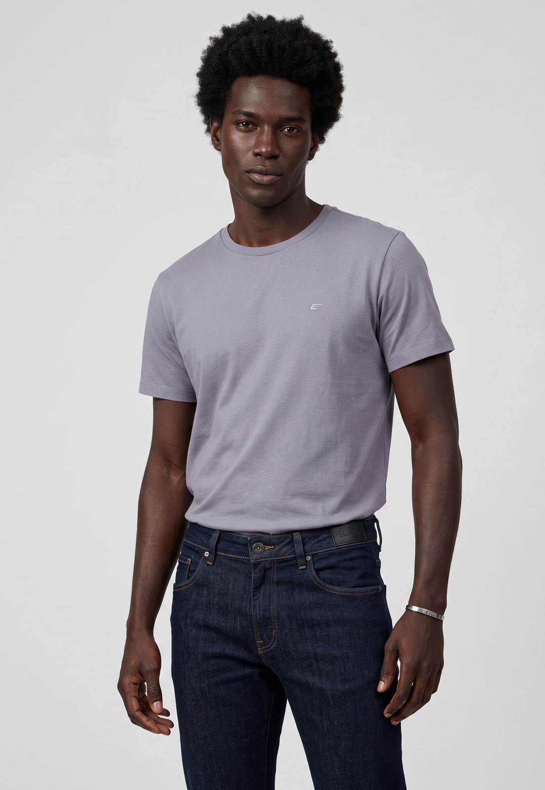 Camiseta Masculina Ellus Fine e Asa Classic Roxa