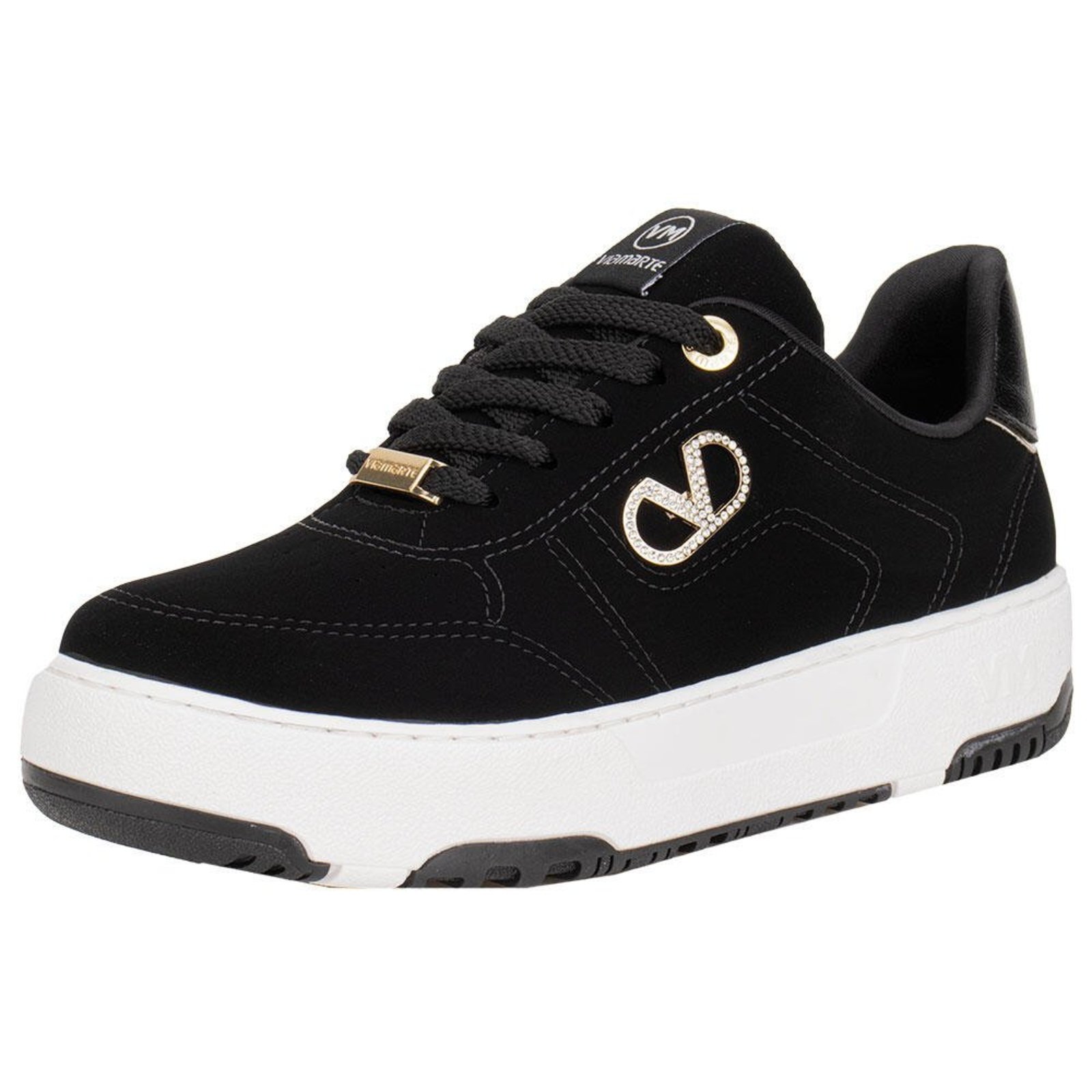 Tênis Feminino Casual Via Marte 287001 A5838701 Preto