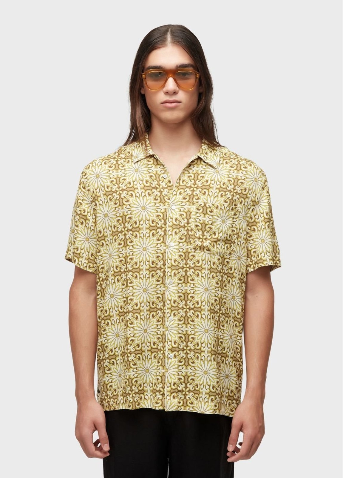 Camisa garden tile OSKLEN