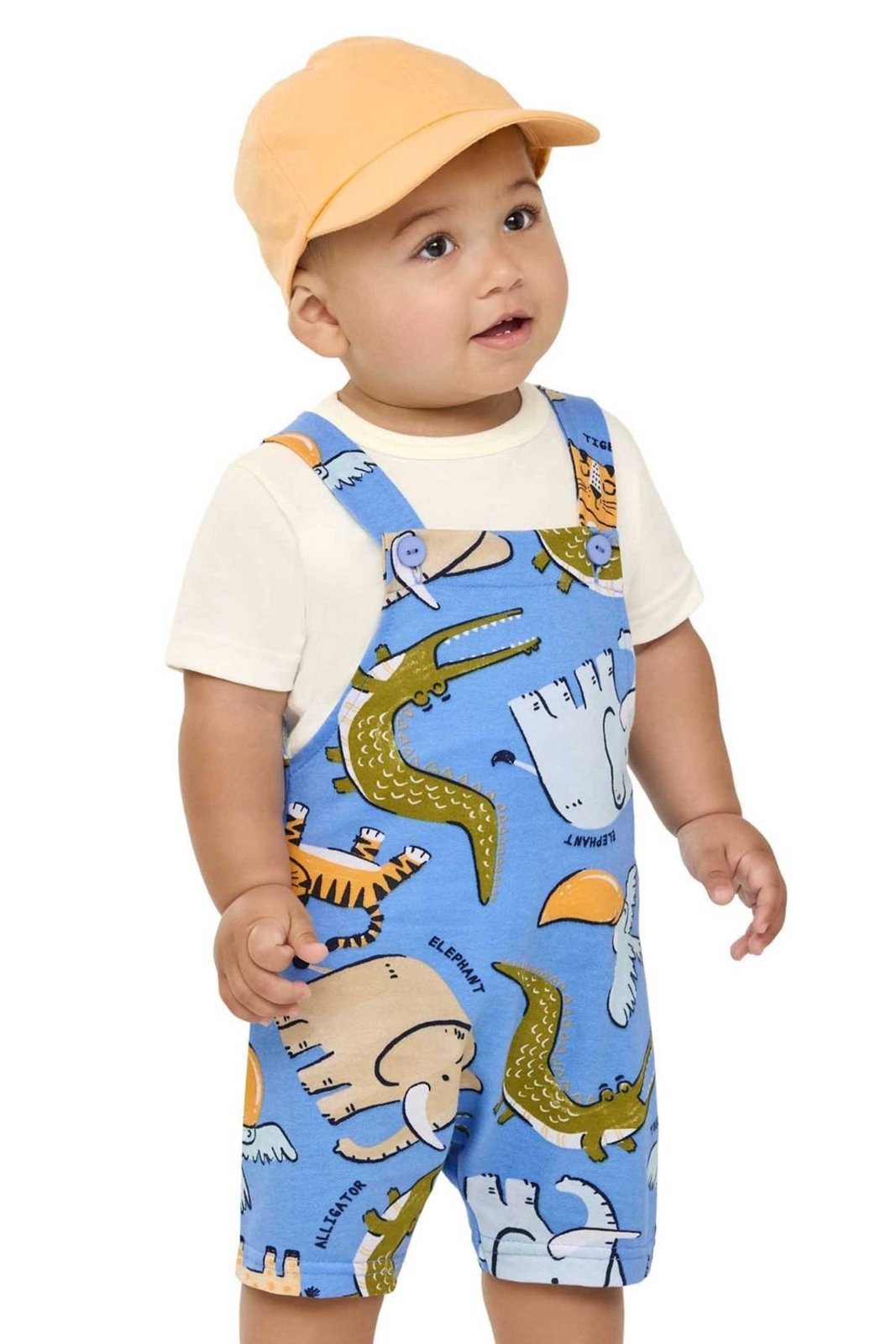 Infantil - Conjunto Menino Animais Estampado Elian Bege
