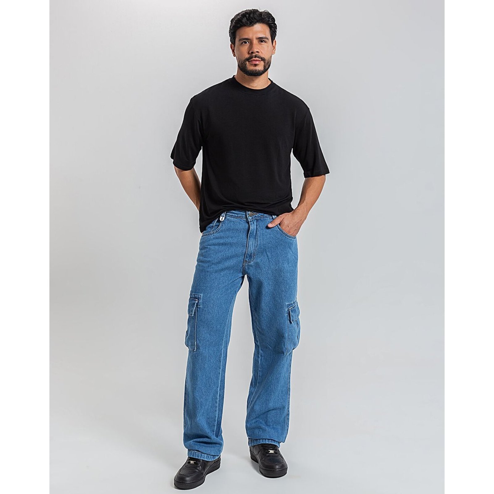 Calça Masculina Reta Cargo
