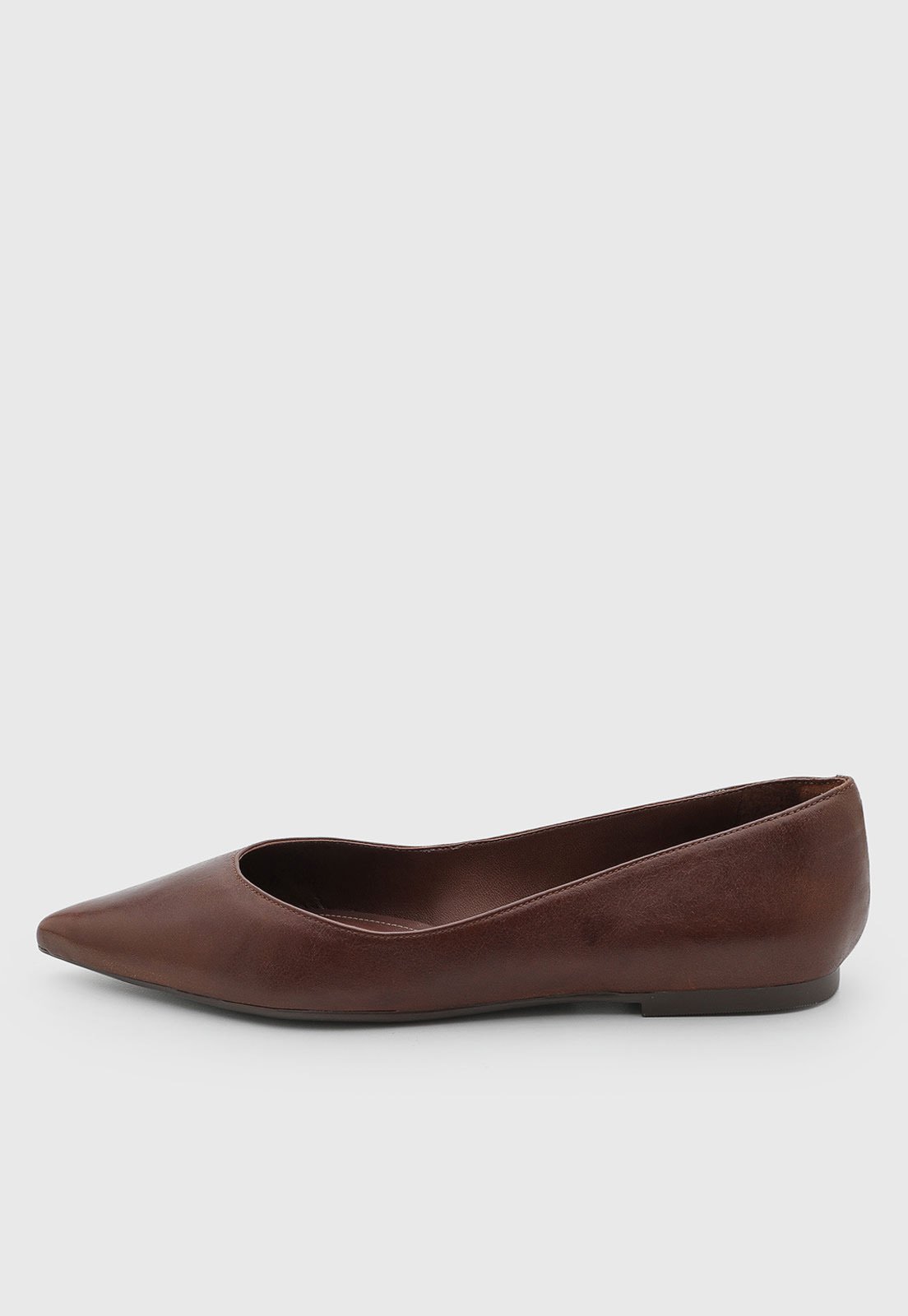 Sapatilha Feminina Arezzo Couro Marrom