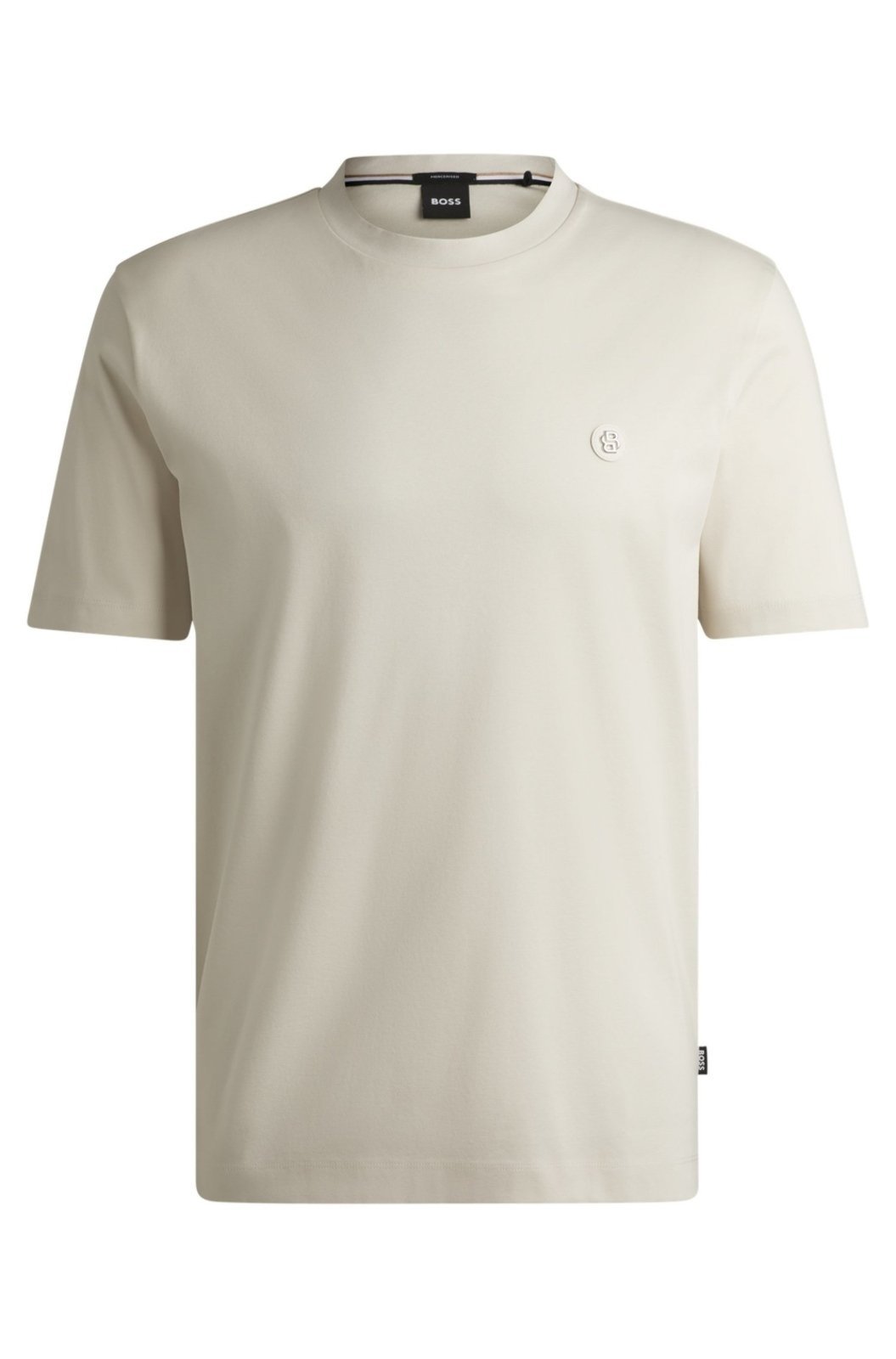 Camiseta De Ajuste Regular Em Algodão Com O Monograma
