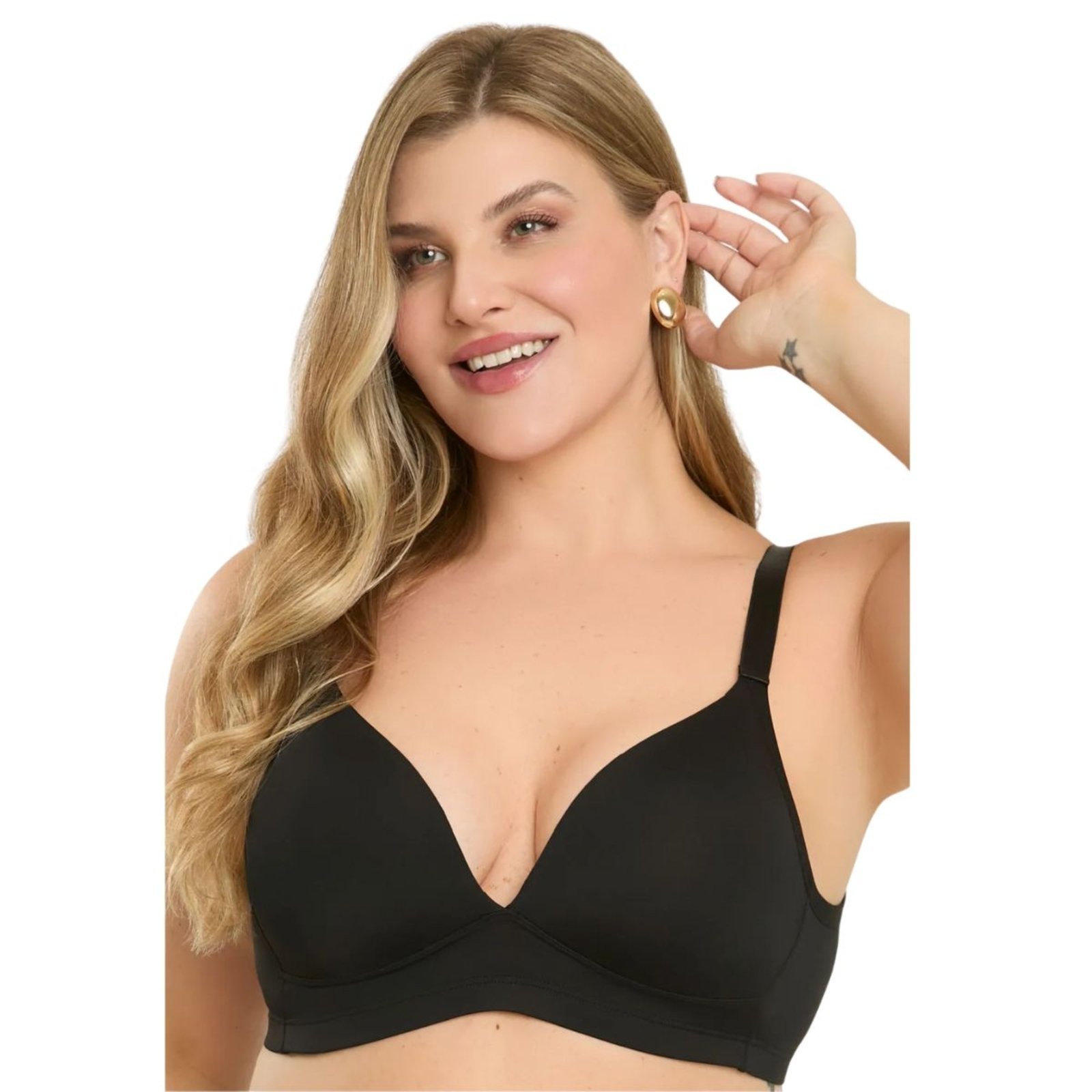 Sutiã Plus Size Triângulo Com Bojo Soft Sem Aro Santa Passion