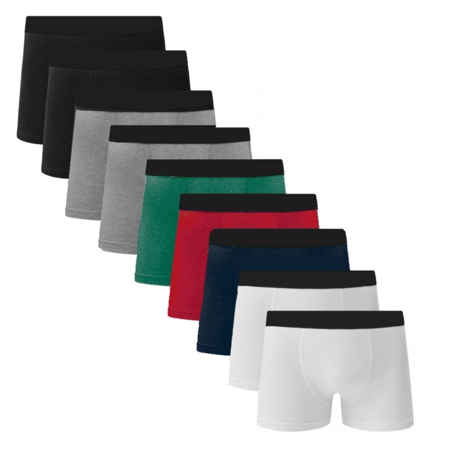 Kit 10 Cuecas Boxer Algodão C5 Sortido