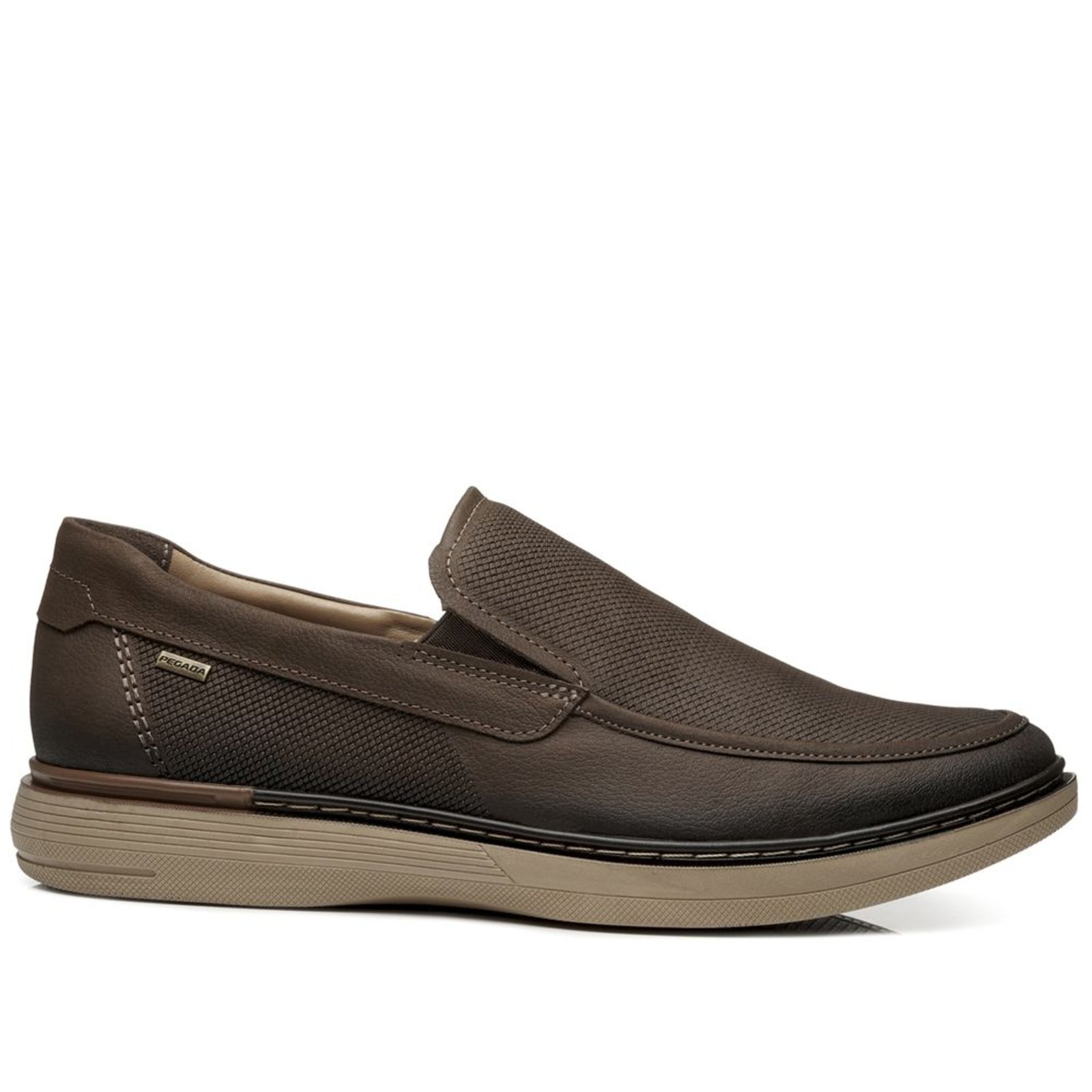 Sapato Casual Pegada Masculino em Couro Chocolate 127602-04 Sapato Casual Pegada Masculino em Couro Chocolate 127602-04 40