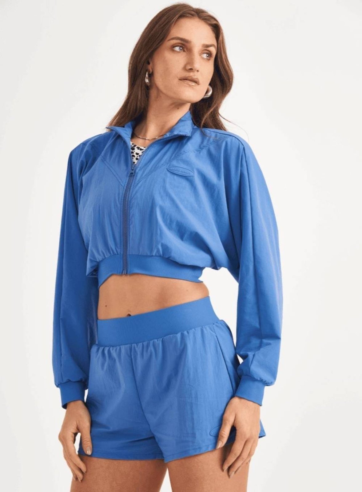 Jaqueta Colcci Sport Nylon Feminina Azul