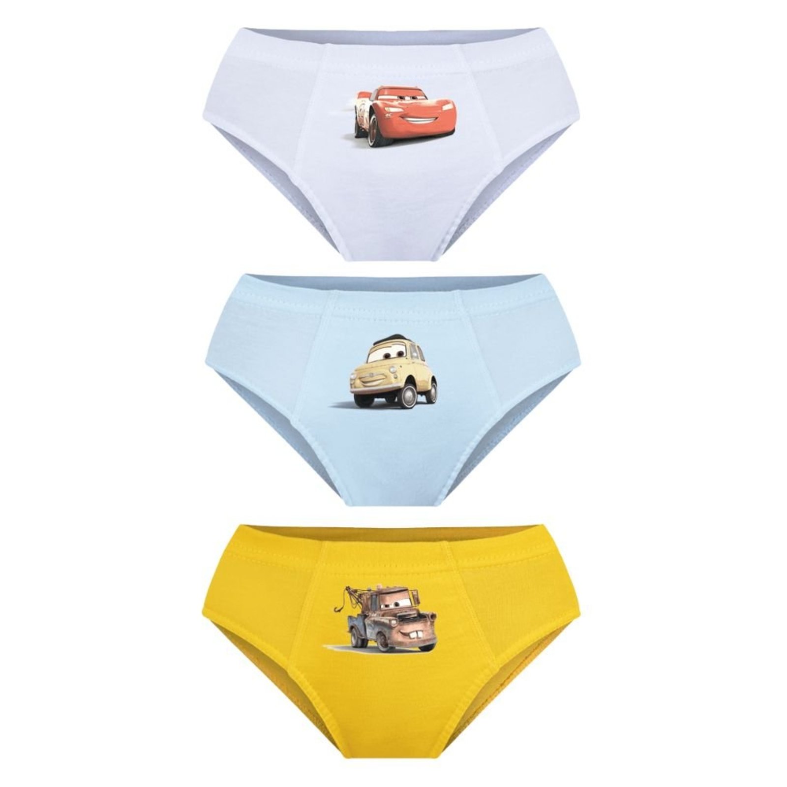 Kit 3 Cueca Slip Carros Lupo Algodão 175-089