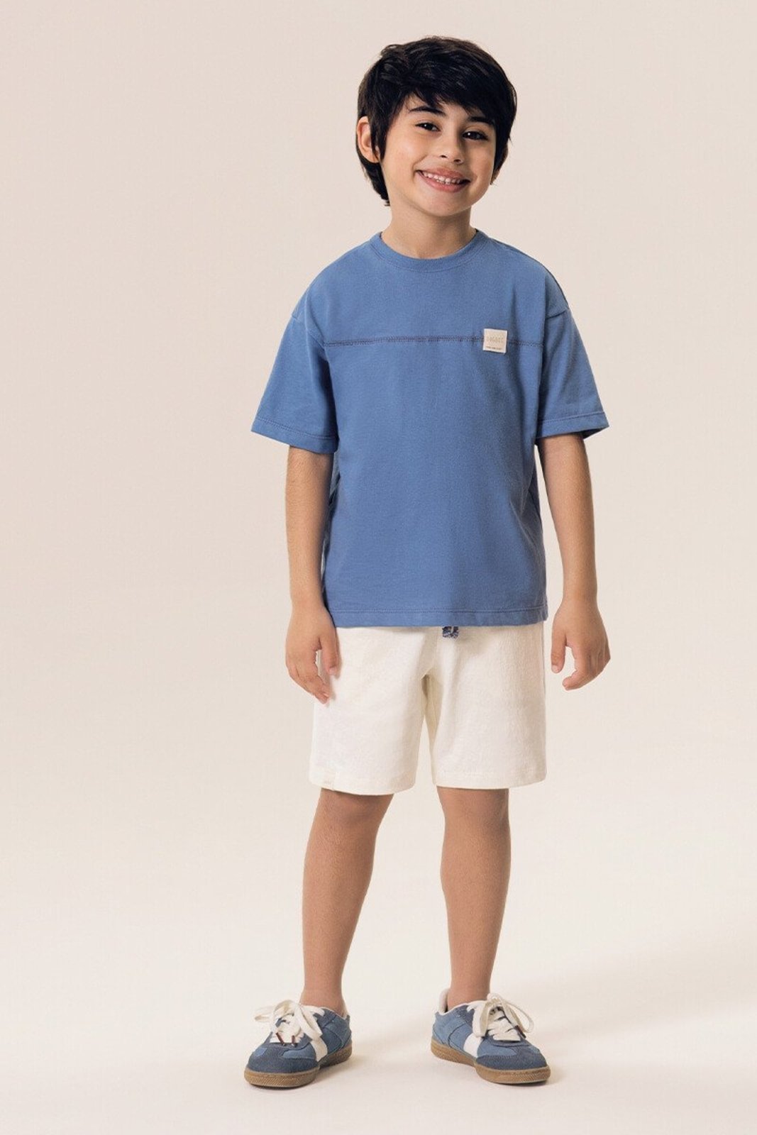 Infantil - Conjunto Bugbee Camiseta Malha Com Bermuda em Malhão