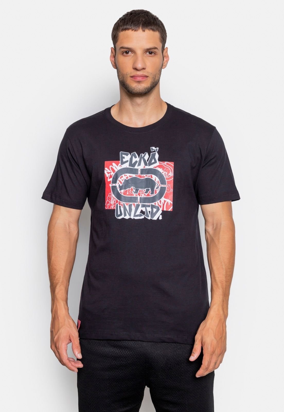 Camiseta Ecko Estampada TXG Preta