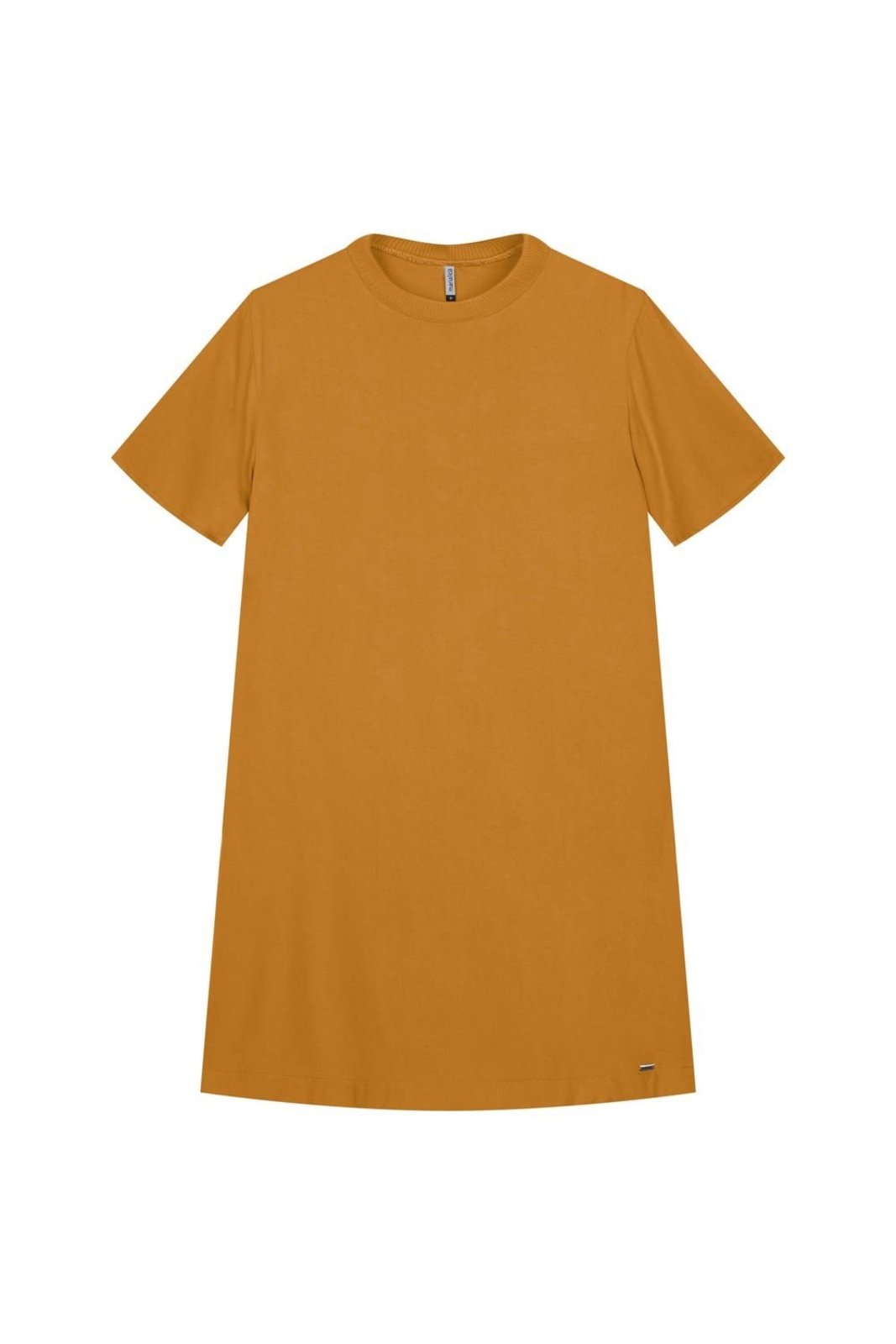 Vestido Curto Feminino Reto Marialícia Laranja