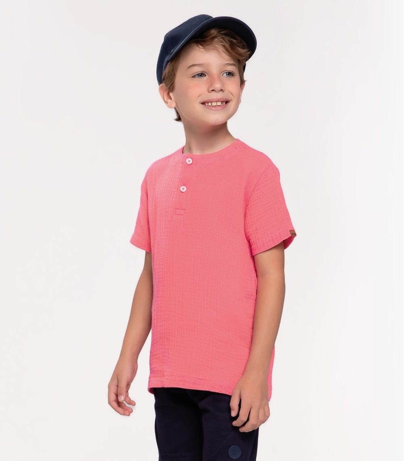 Infantil - Camisa Menino Trick Nick Rosa