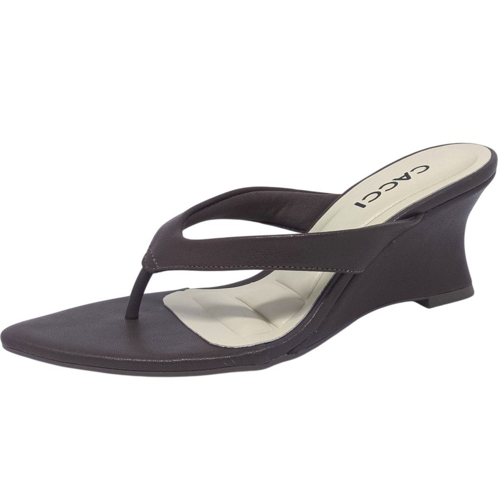 Tamanco Feminino Salto Anabela Calce Fácil Leve Casual Cacci