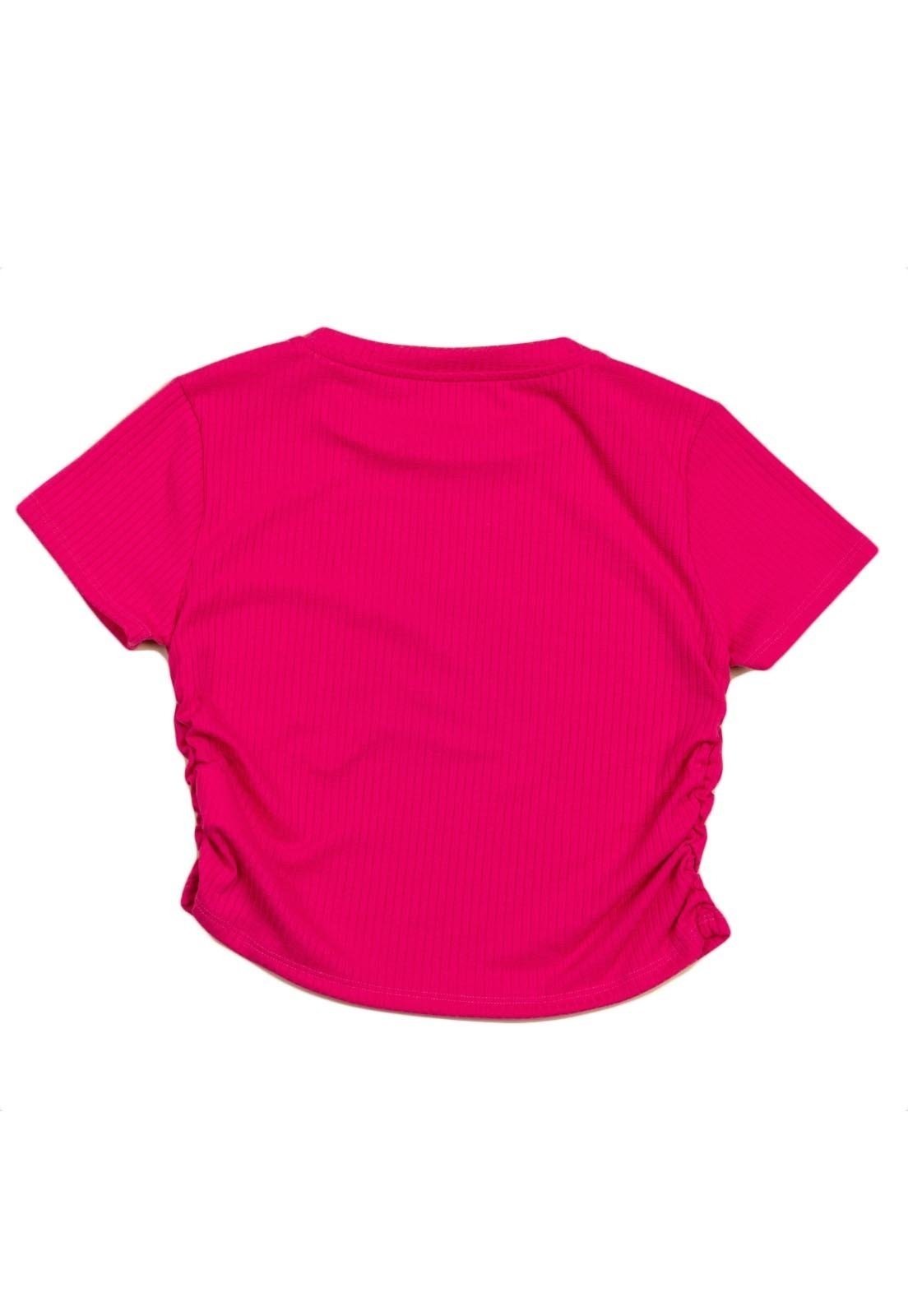 Vista 3 Infantil - Cropped Pink Canelada Collie 18 rosa COLLIE rosa