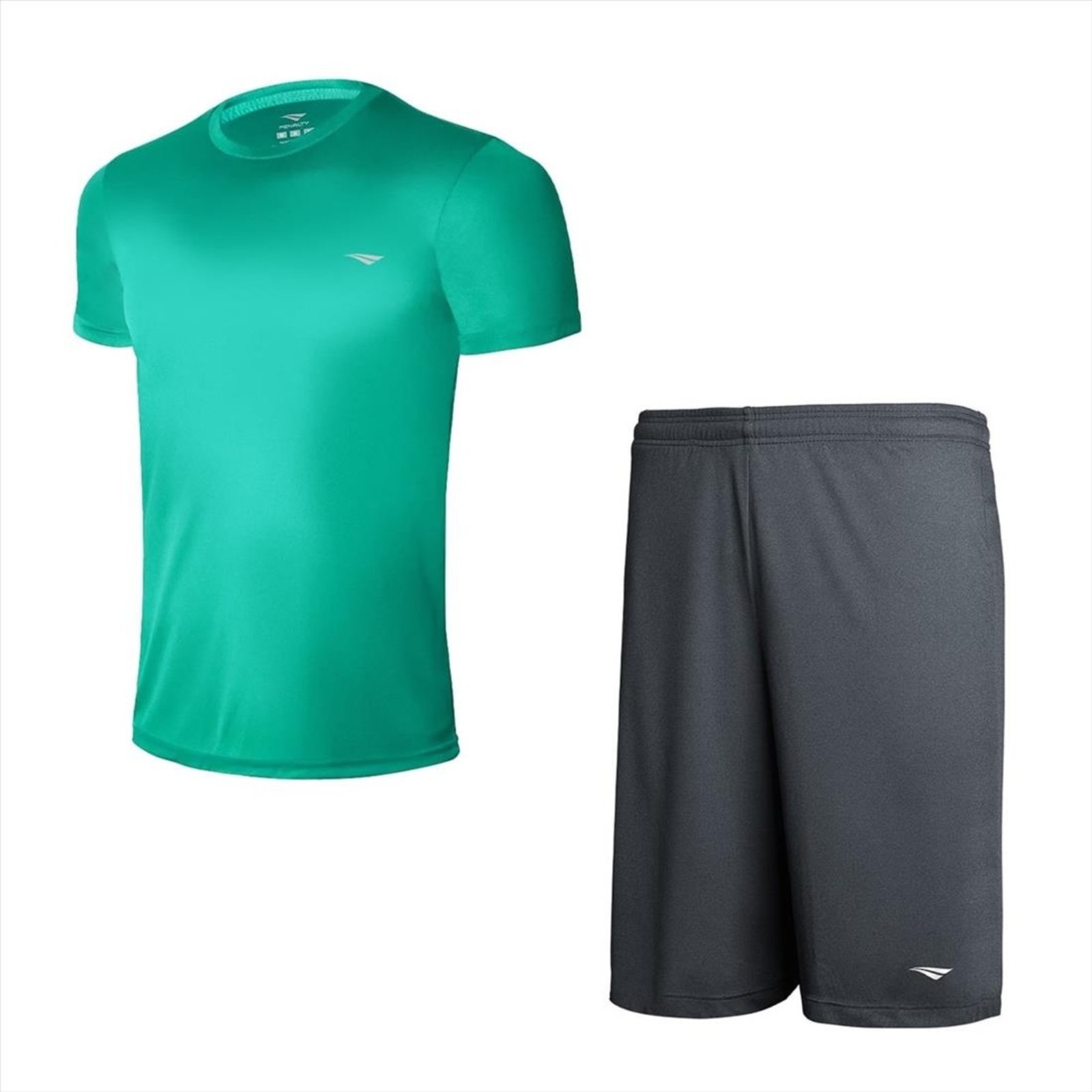 Infantil – Kit Conjunto Juvenil Camisa Penalty X+Calção Penalty X Cinza