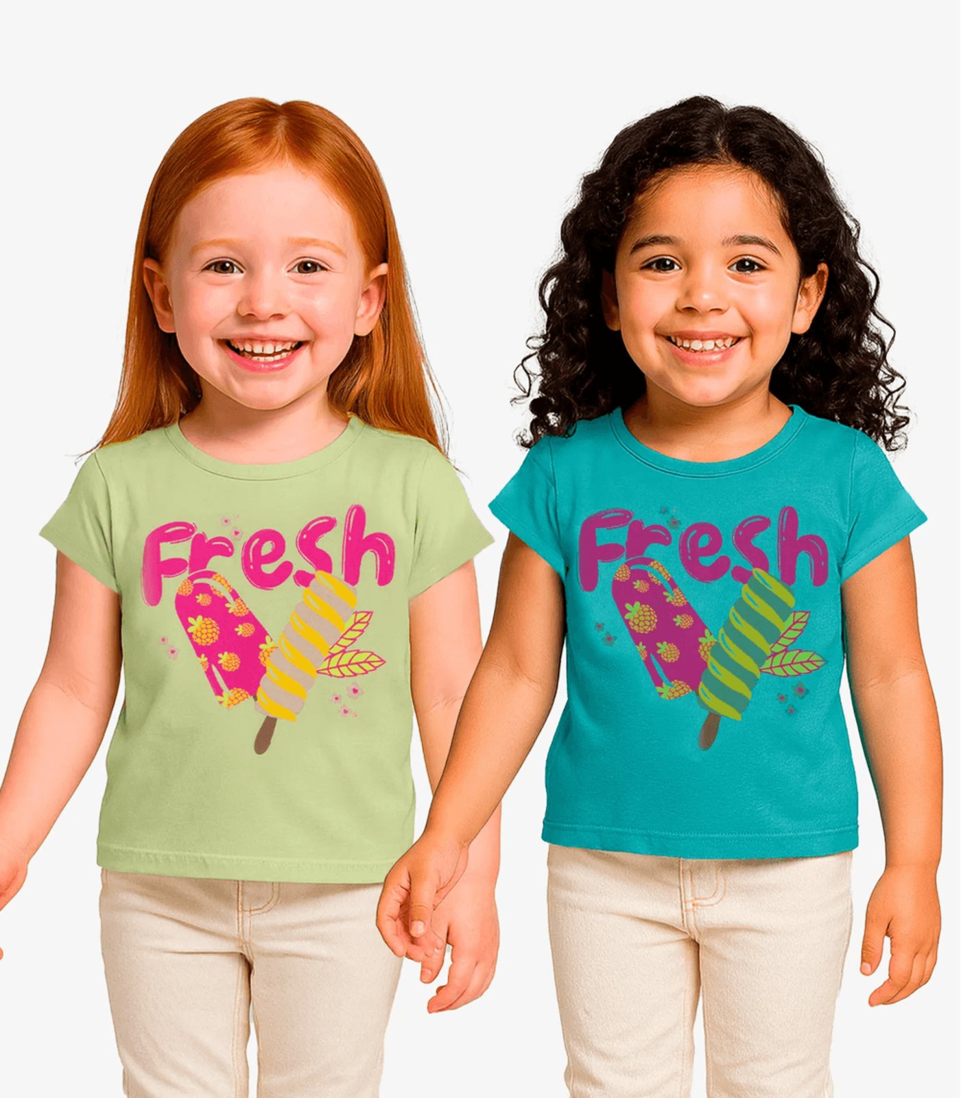 Vista 3 Infantil - Kit 2 Blusas Infantis Menina Infinita Cor Sortidas multicolorido INFINITA COR multicolorido