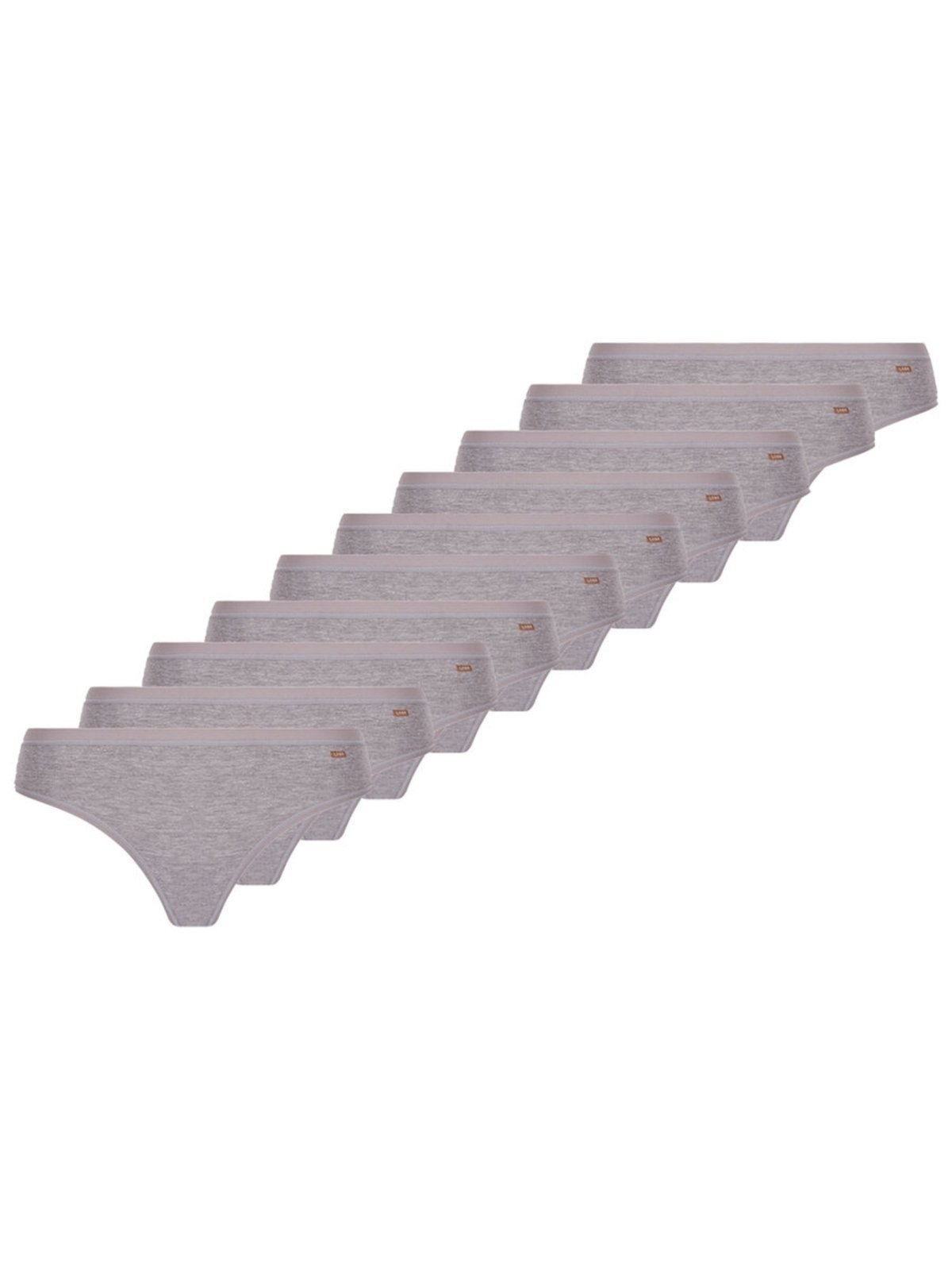 Kit com 10 Calcinhas Biquiní Loba 40353-001 Plus Size