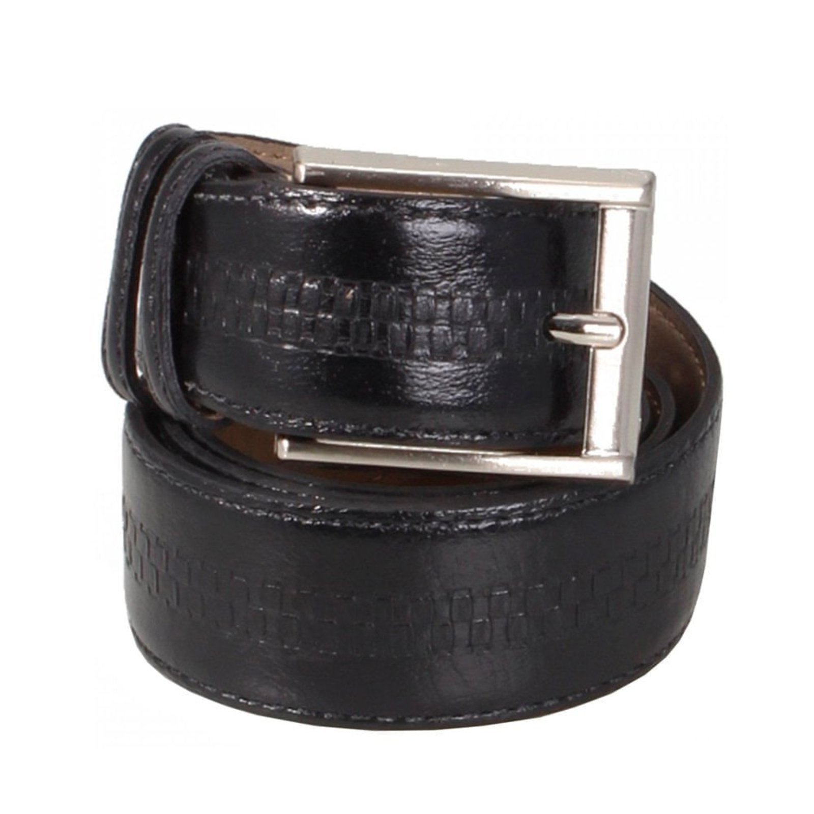 Cinto Masculino de Couro Fasolo Trisse G029019 Preto