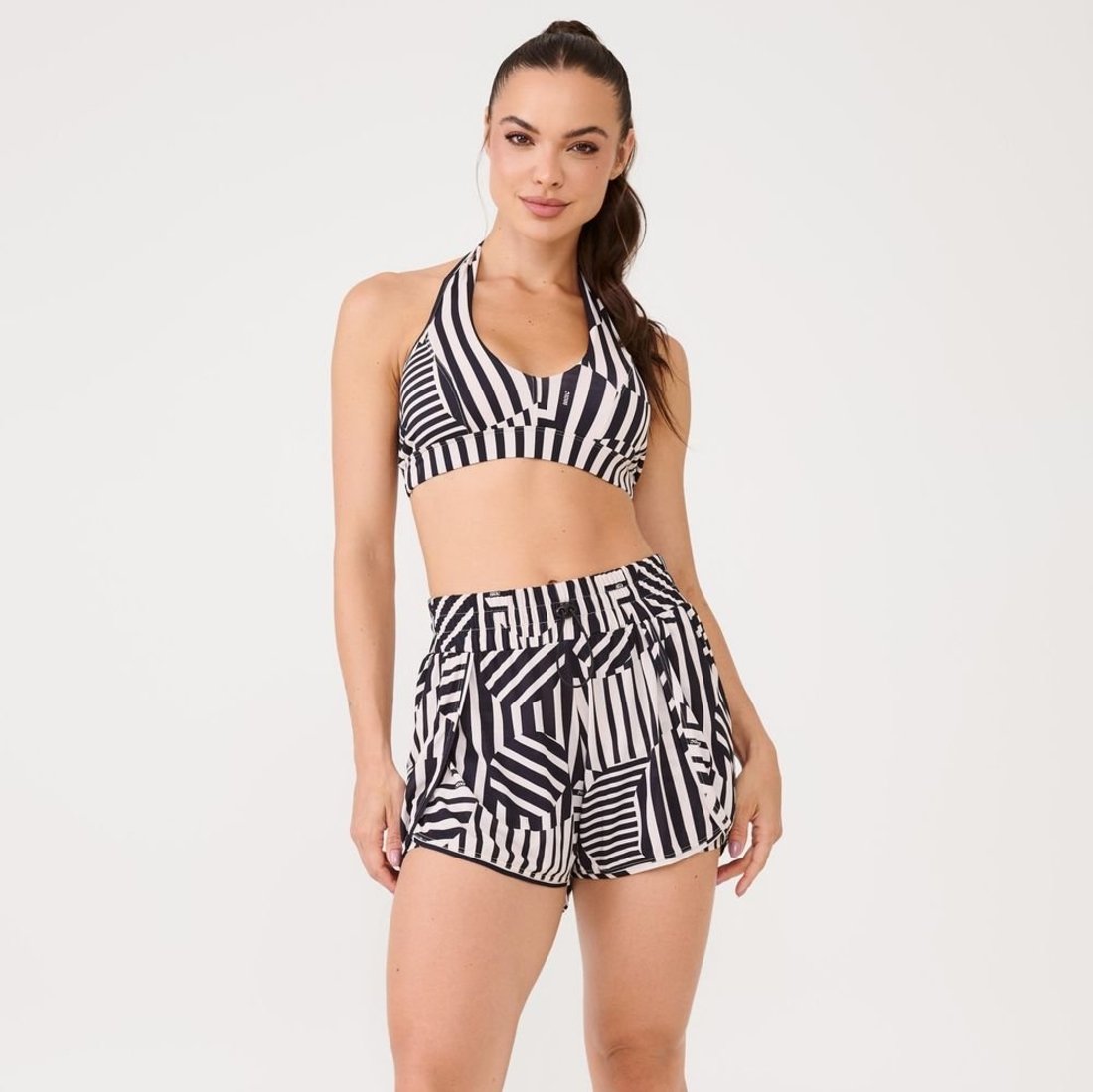 Short Transpassado Estampa Sensation Poliamida Soft Donna Carioca