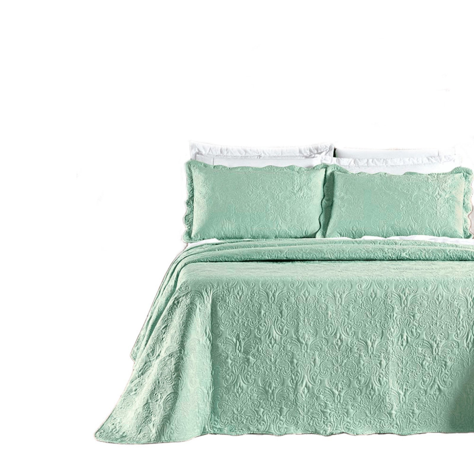 Kit Cobre Leito Colcha Adventure King Dupla face - Verde - 100% Poliéster