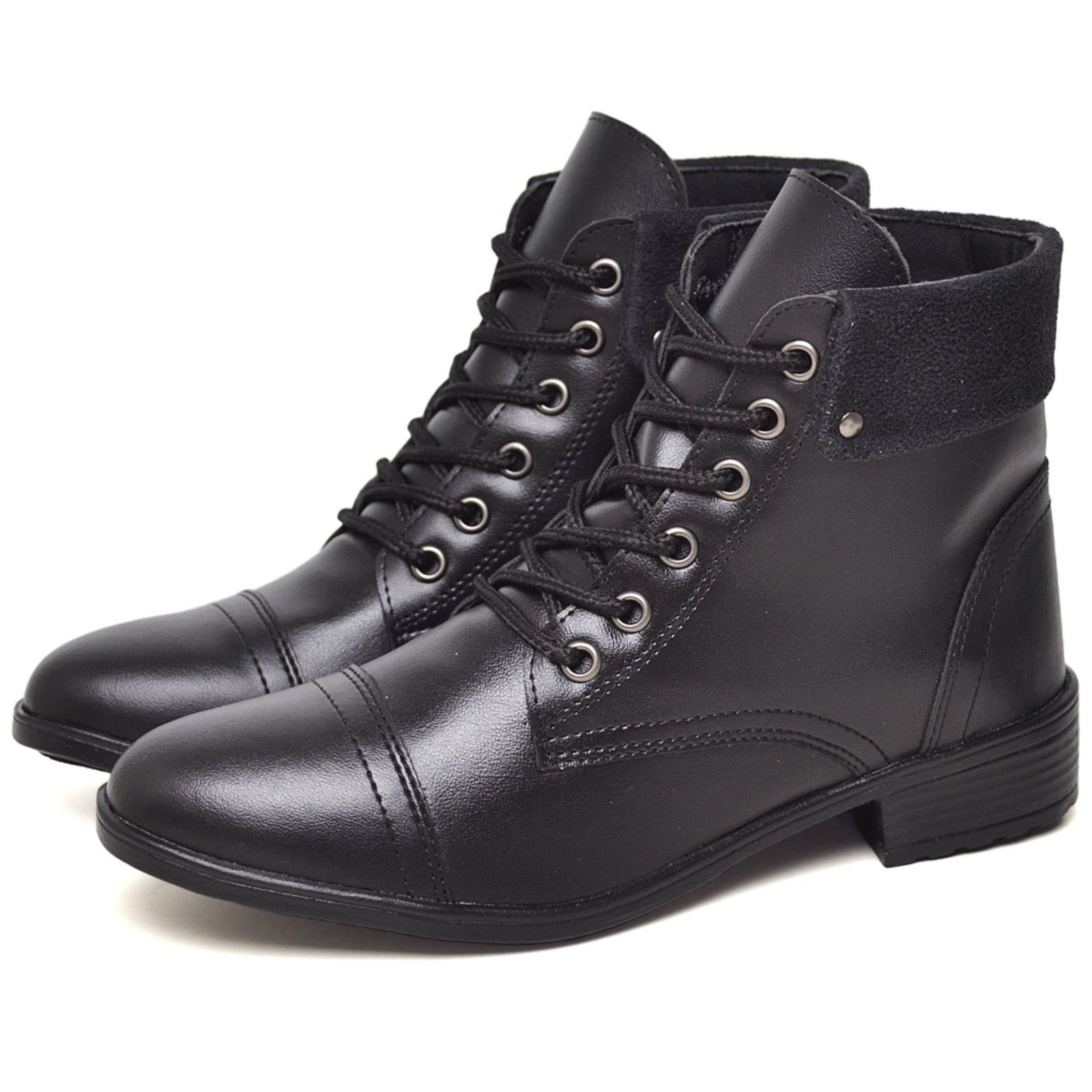 Bota Coturno Feminino Cano Curto DUBUY 601FG Preto