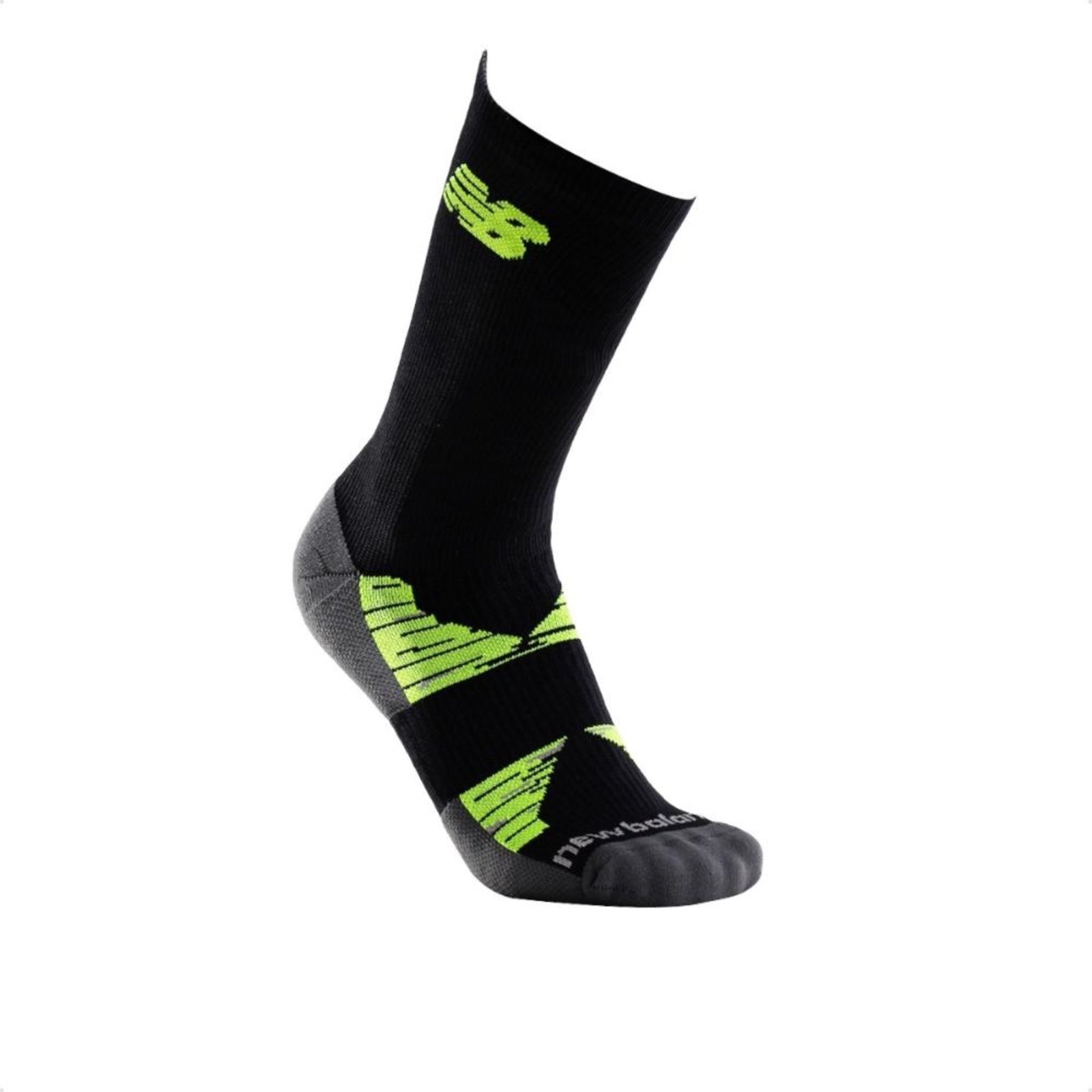 Vista 2 Meias New Balance Performance Run Cano Longo Masculina preto New Balance preto