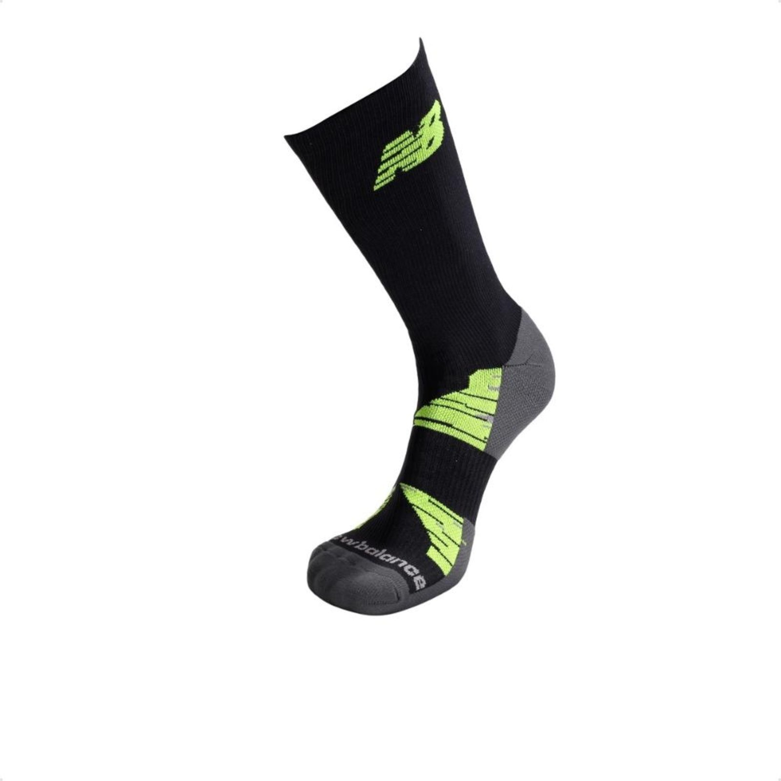 Vista 3 Meias New Balance Performance Run Cano Longo Masculina preto New Balance preto