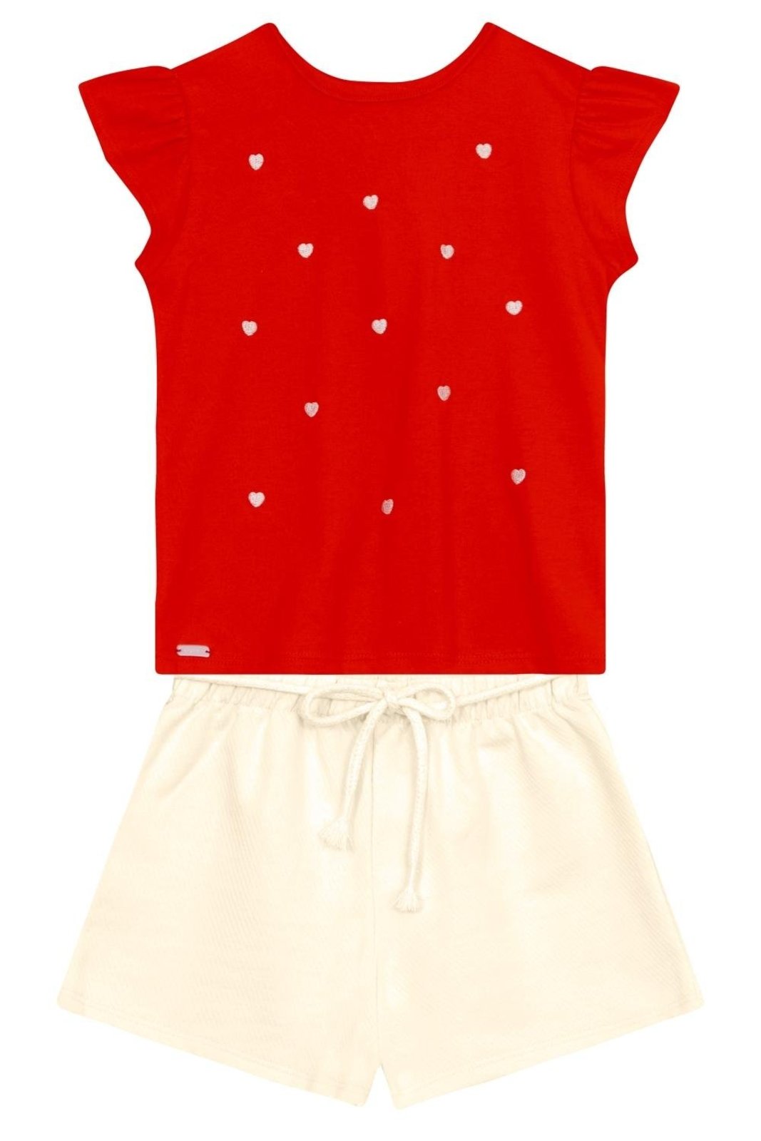 Infantil - Conjunto menina em meia malha Brandili